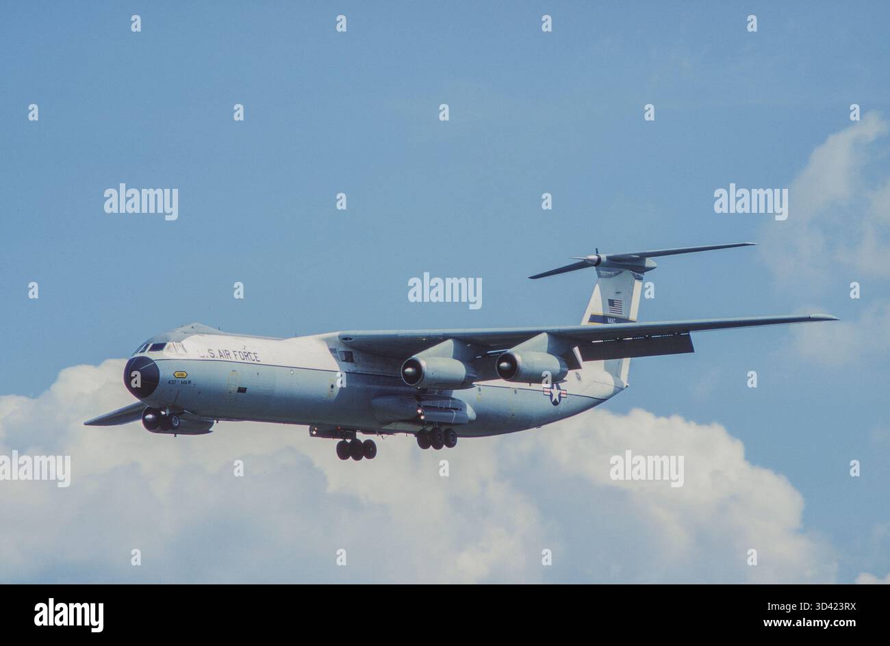 Vintage USAF Lockheed C-141 Starlifter avion de transport stratégique et avion de transport militaire logistique. Banque D'Images