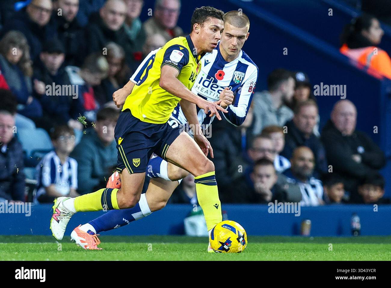 The Hawthorns, West Bromwich le samedi 8 novembre 2025. Lors du Sky Bet Championship match entre West Bromwich Albion et Oxford United aux Hawthorns, West Bromwich le samedi 8 novembre 2025. (Photo : Stuart Leggett | mi News) crédit : MI News & Sport /Alamy Live News Banque D'Images