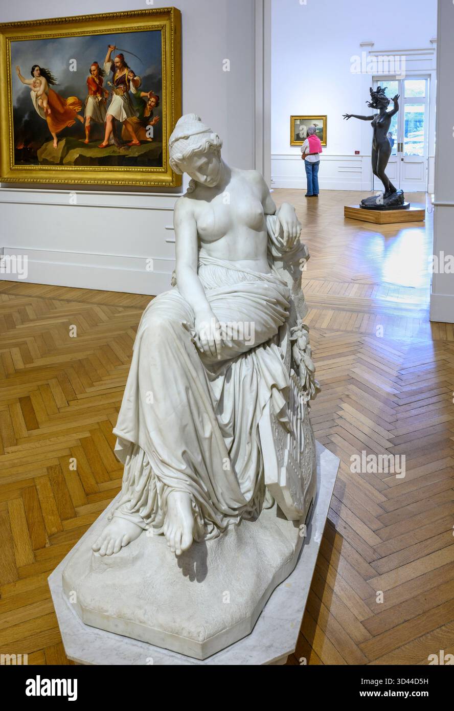Vue intérieure de la Galerie nationale d’art moderne et contemporain, qui abrite une collection d’art des XIXe et XXe siècles, y compris des œuvres de Canova, Banque D'Images