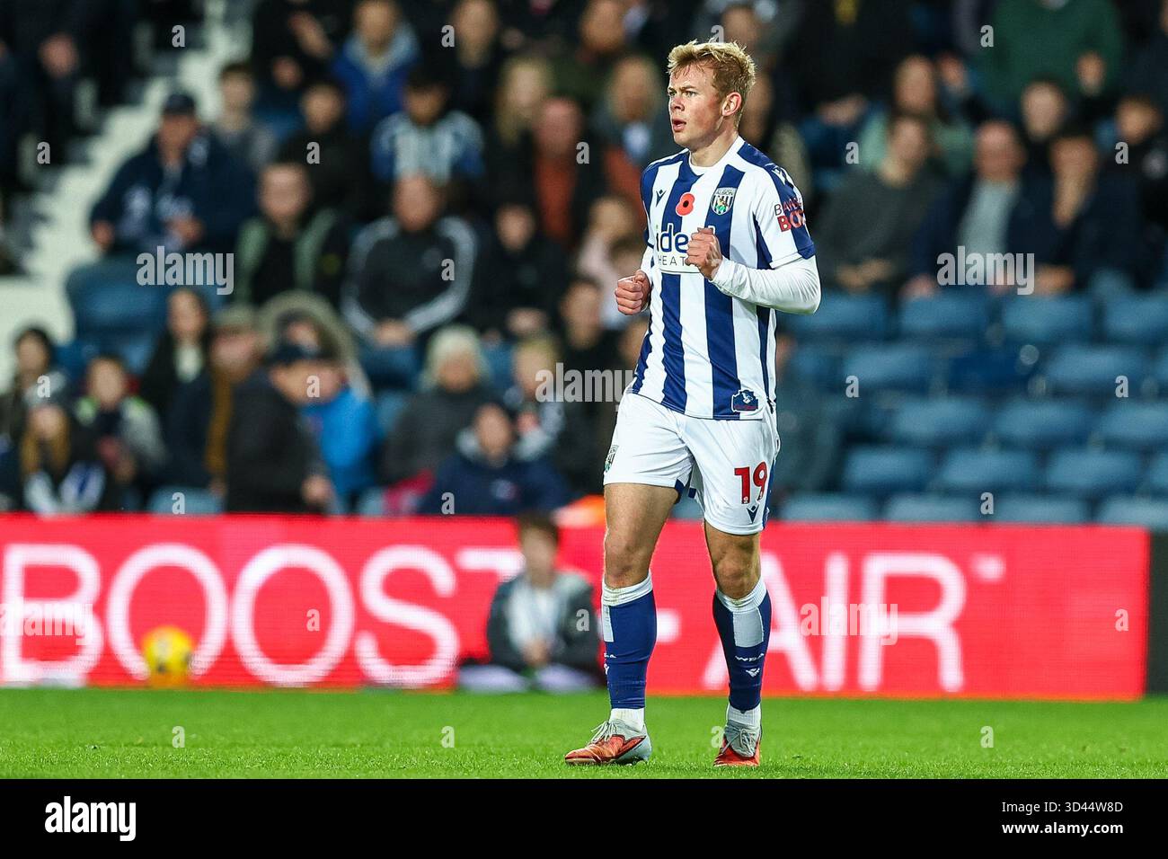 The Hawthorns, West Bromwich le samedi 8 novembre 2025. 19, aune Heggebø de West Bromwich Albion lors du Sky Bet Championship match entre West Bromwich Albion et Oxford United aux Hawthorns, West Bromwich le samedi 8 novembre 2025. (Photo : Stuart Leggett | mi News) crédit : MI News & Sport /Alamy Live News Banque D'Images