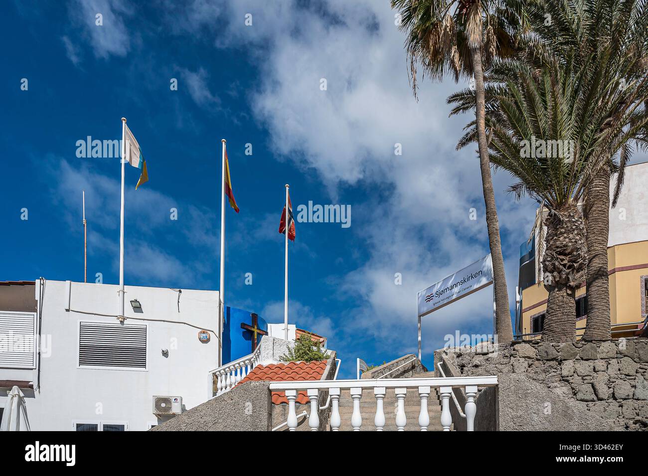 Église norvégienne à Arguineguin, Grande Canarie, 1 mars 2025 Banque D'Images