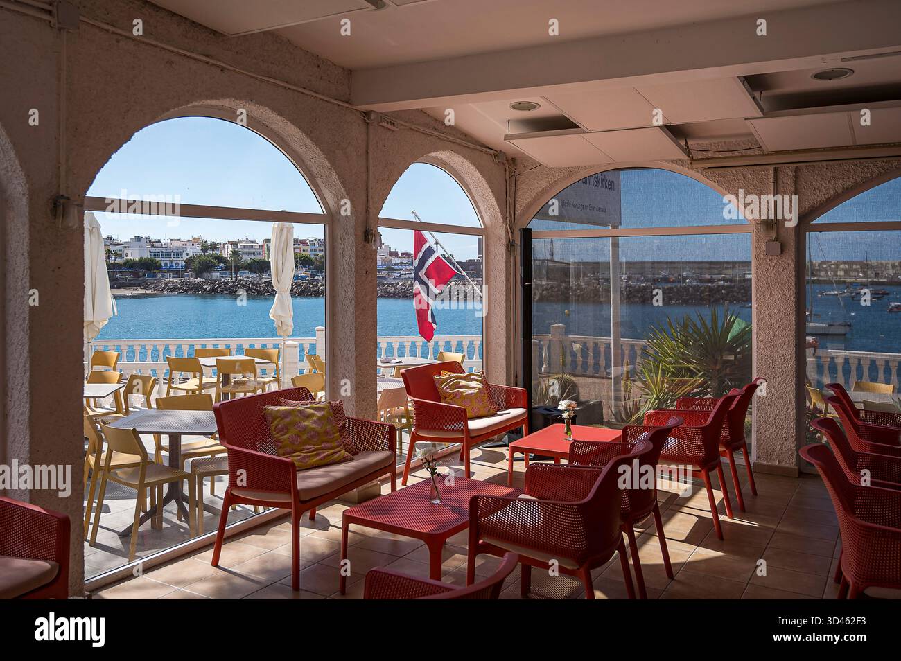 Intérieur du Club norvégien à Arguineguin, Gran CanariaArguineguin, Gran Canaria, mars 1, 2025 Banque D'Images