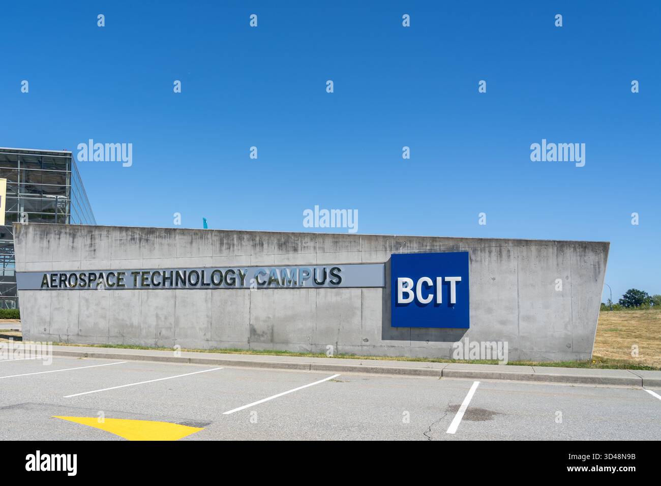 Campus de technologie aérospatiale du BCIT à Richmond, Colombie-Britannique, Canada Banque D'Images