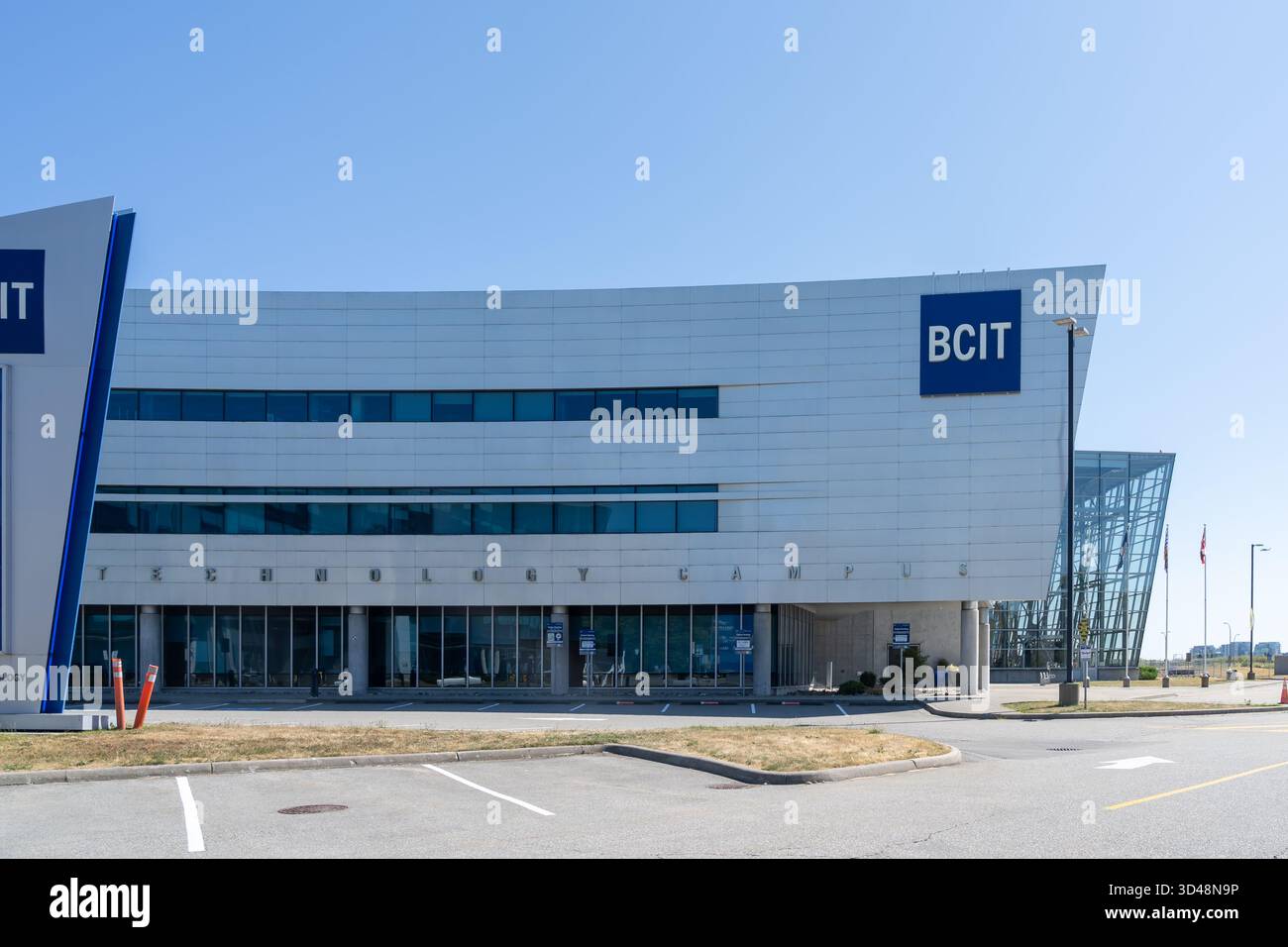 Campus de technologie aérospatiale du BCIT à Richmond, Colombie-Britannique, Canada Banque D'Images