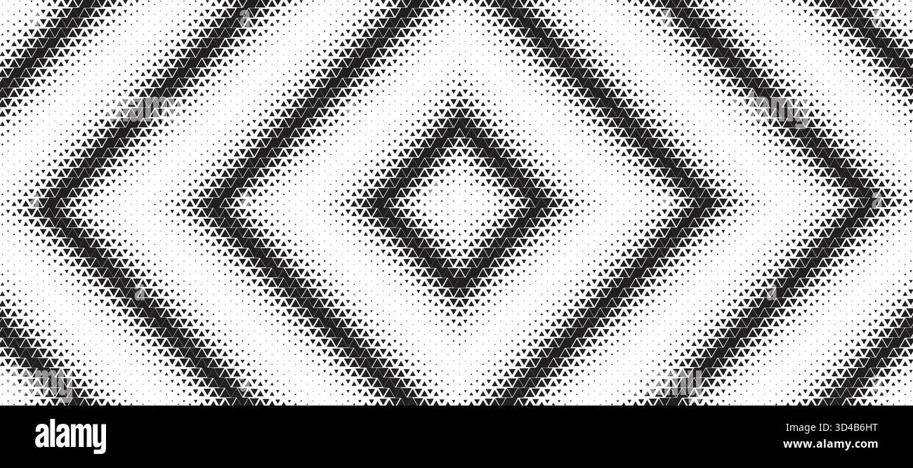 Fond de motif demi-ton de diamant de triangle. Toile de fond géométrique abstraite avec effet mosaïque tendance. Fondu dynamique. Illustration de Vecteur