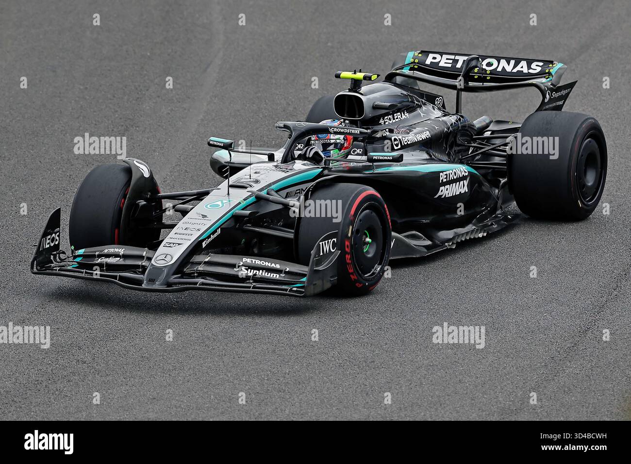 Sao Paulo, Brésil. 9 novembre 2025. Kimi Antonelli (ITA) Mercedes AMG Petronas F1 Team W16 lors du Grand Prix de F1 du Brésil à Autodromo Jose Carlos Pace le 09 novembre 2025 à Sao Paulo, Brésil. Photo : Heuler Andrey/DiaEsportivo/Alamy Live News crédit : DiaEsportivo/Alamy Live News Banque D'Images