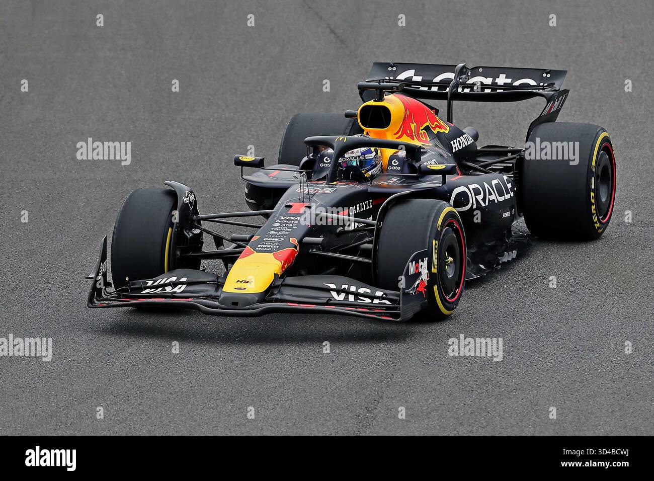 Sao Paulo, Brésil. 9 novembre 2025. Max Verstappen (NED) Oracle Red Bull Racing RB21 Honda lors du Grand Prix F1 du Brésil à Autodromo Jose Carlos Pace le 09 novembre 2025 à Sao Paulo, Brésil. Photo : Heuler Andrey/DiaEsportivo/Alamy Live News crédit : DiaEsportivo/Alamy Live News Banque D'Images