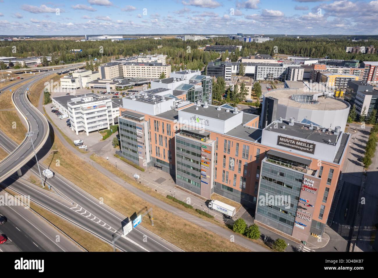 Vue aérienne à Vantaa, Finlande Banque D'Images