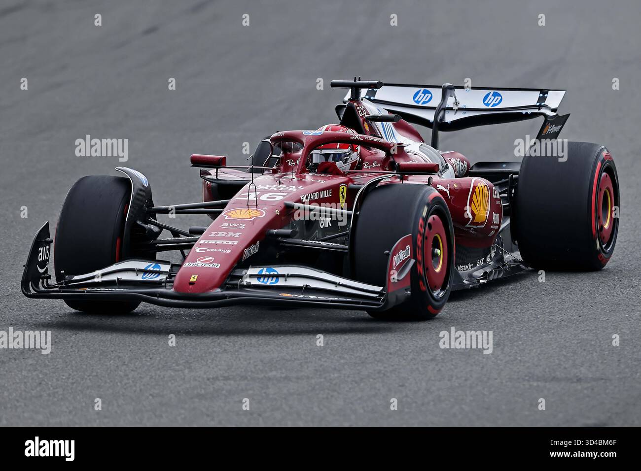 Sao Paulo, Brésil. 9 novembre 2025. Charles Leclerc (mon) Scuderia Ferrari SF-25 lors du Grand Prix F1 du Brésil à Autodromo Jose Carlos Pace le 09 novembre 2025 à Sao Paulo, Brésil. Photo : Heuler Andrey/DiaEsportivo/Alamy Live News crédit : DiaEsportivo/Alamy Live News Banque D'Images