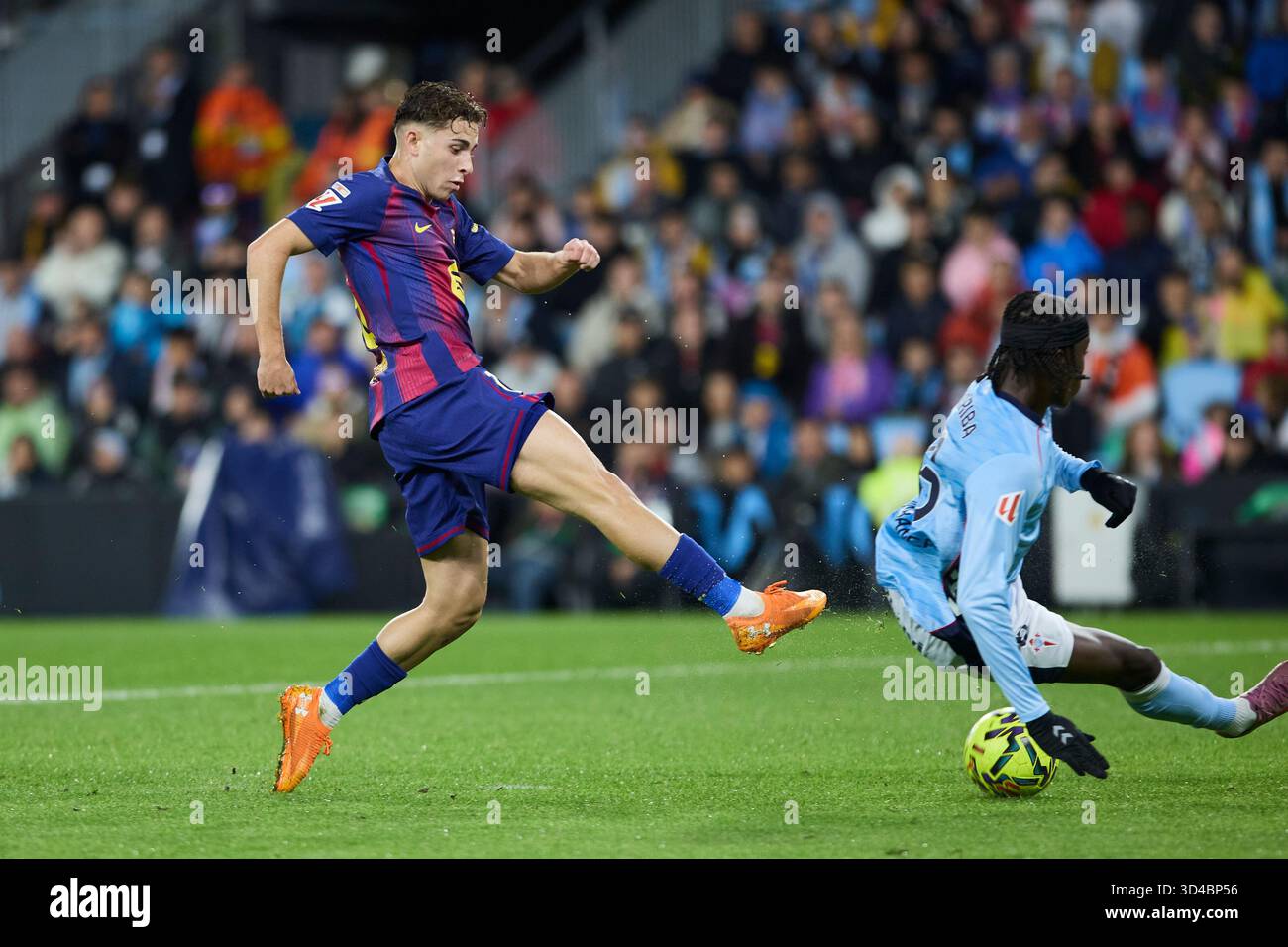 Vigo, Espagne. 09 novembre 2025. VIGO, ESPAGNE - 9 NOVEMBRE : XXXXXX lors du match LaLiga EA Sports entre le RC Celta de Vigo et le FC Barcelone au stade Abanca Balaidos le 9 novembre 2025 à Vigo, Espagne. (Photo de Diego Simon/photo Players images/Magara Press) crédit : Magara Press SL/Alamy Live News Banque D'Images