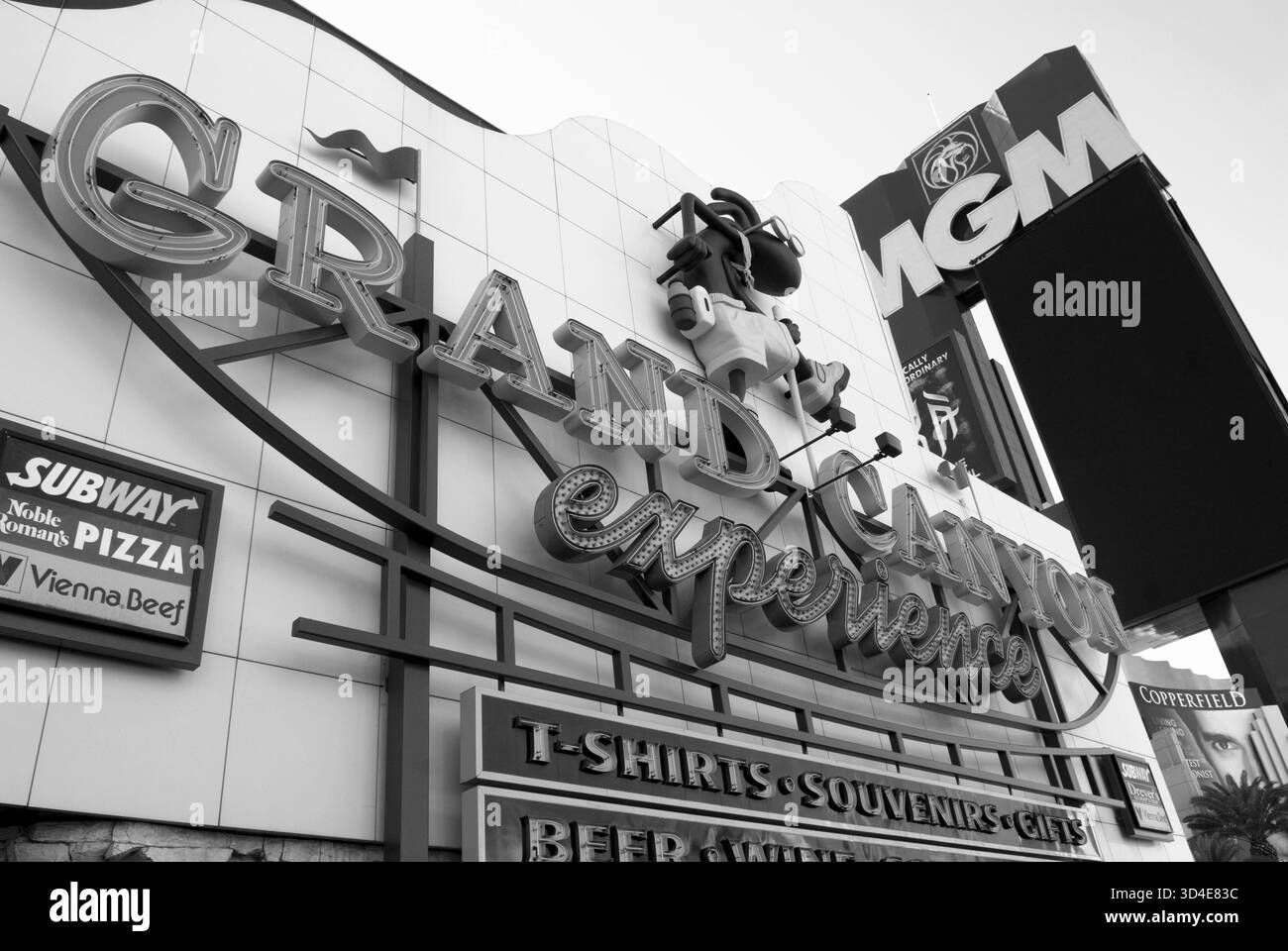 Magasin Grand Canyon Experience sur le Strip de Las Vegas à côté du MGM Grand Hotel & Casino, Nevada, États-Unis. Banque D'Images