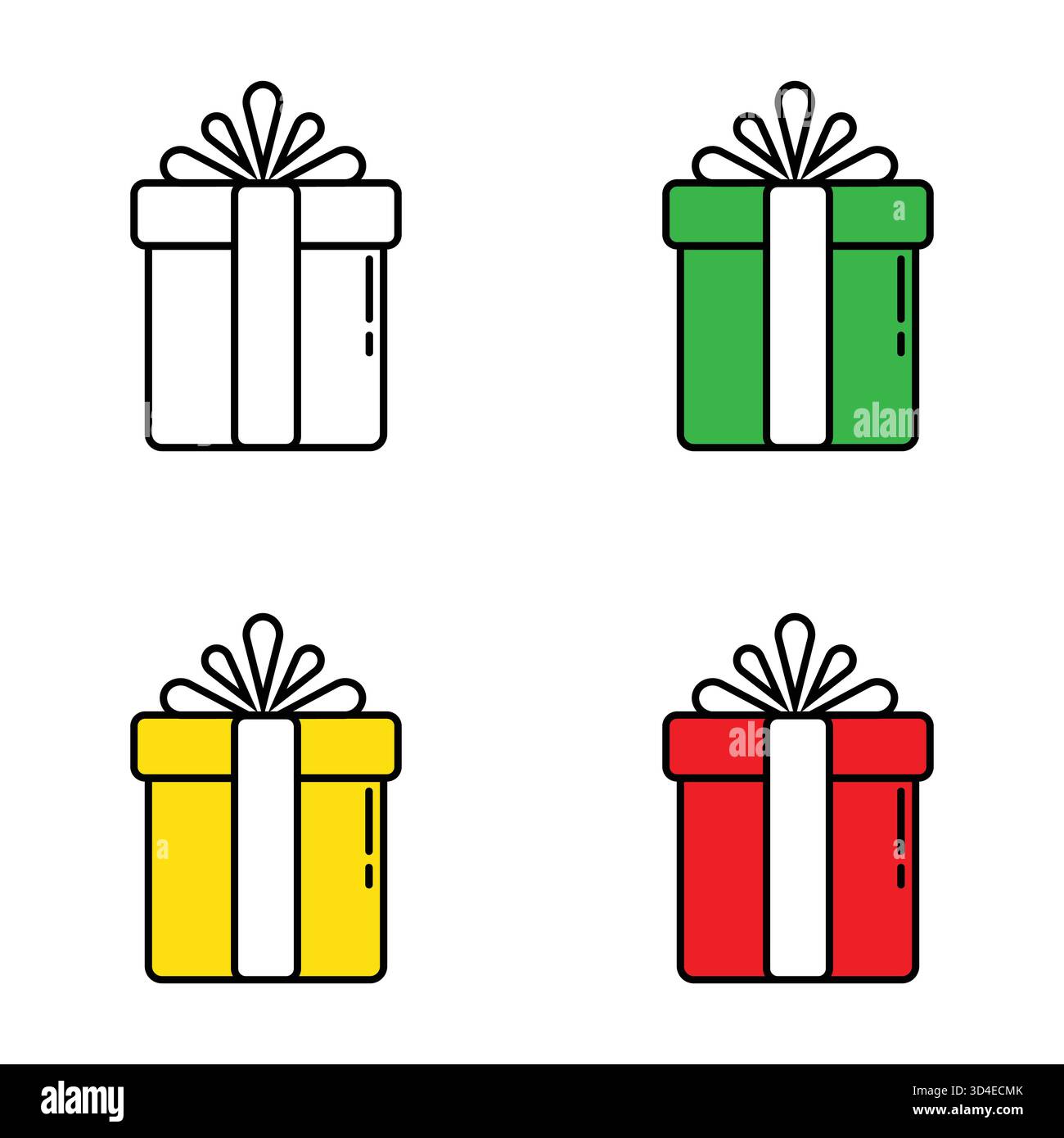 Modèle de vecteur de boîte cadeau, affection, anniversaire, romantique, spécial, valentine Illustration de Vecteur