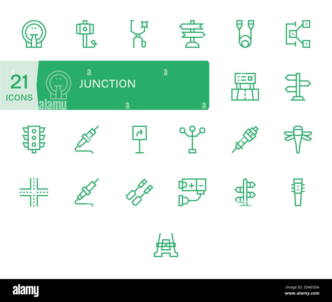 Affinez votre marque avec 25 icônes Regular Line basées sur Junction, idéales pour les applications, les sites Web et les tableaux de bord. Illustration de Vecteur