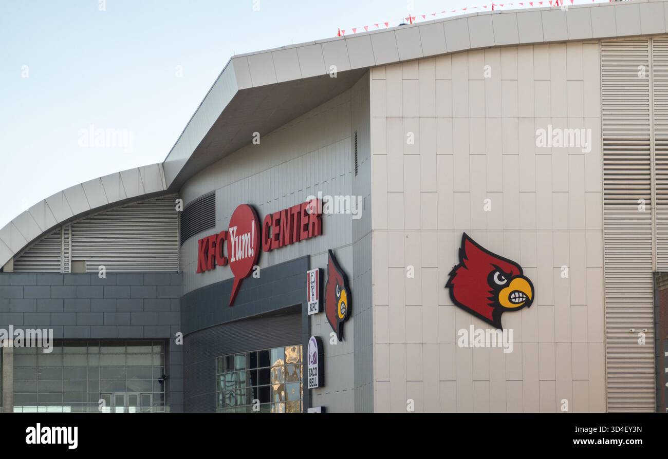 KFC Yum ! Bâtiment central dans le centre-ville de Louisville Kentucky Banque D'Images