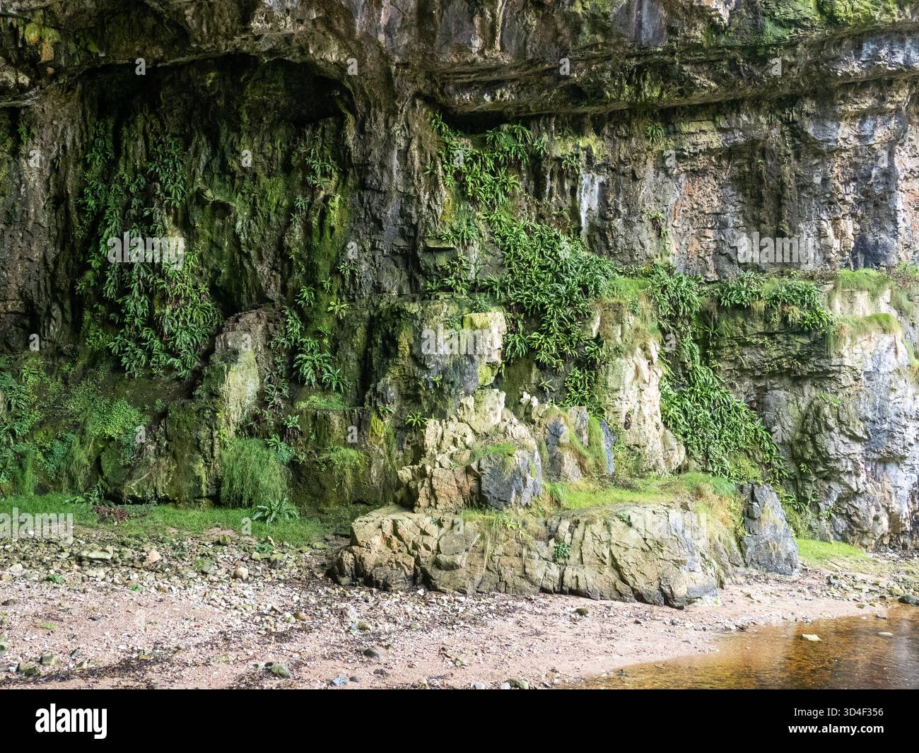Smoo Cave sur la NC 500 sur Scotlands North Coast, Royaume-Uni. Banque D'Images
