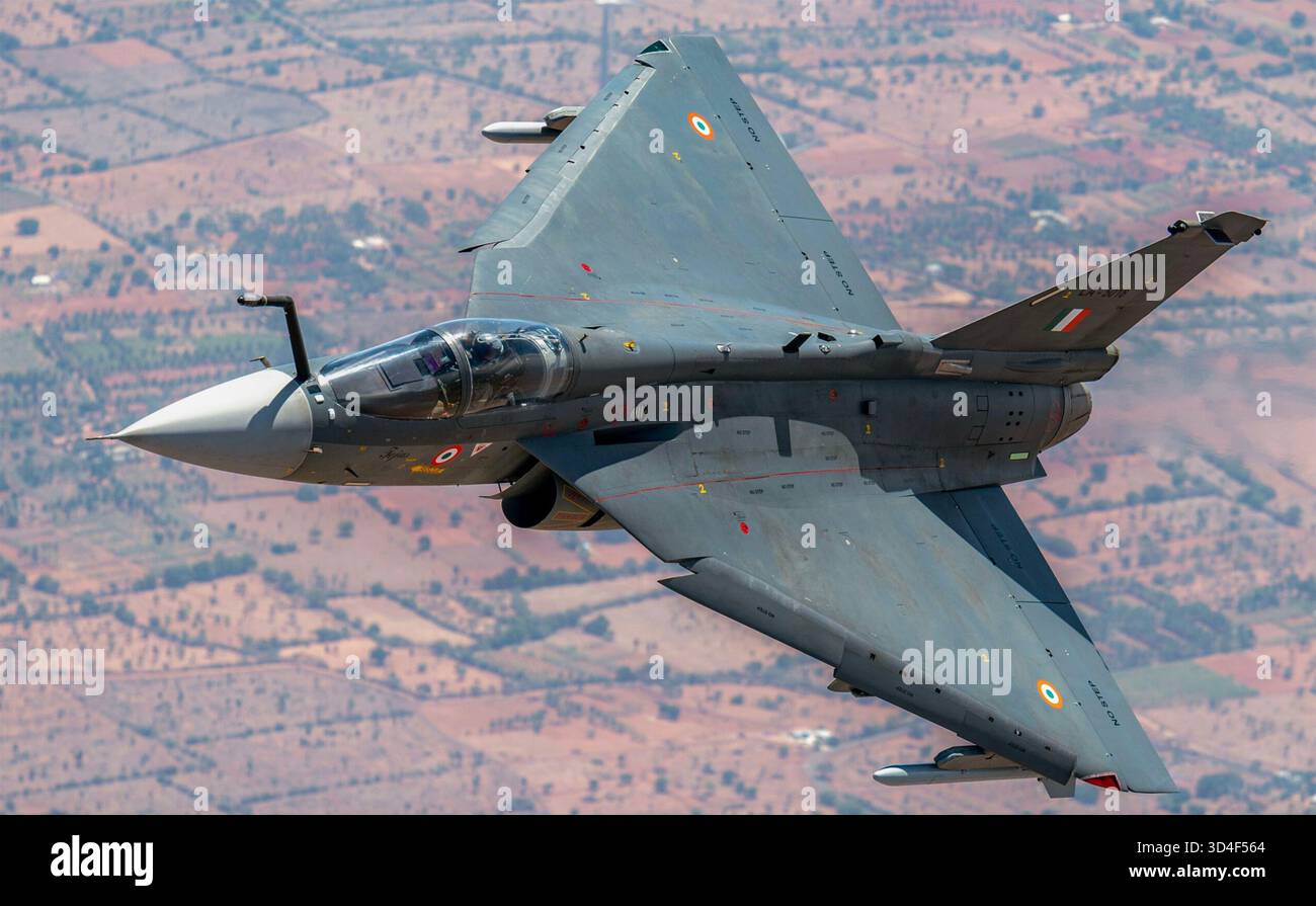 HAL Tejas avion de combat multi-rôle de l'escadron No.18 Indian Air Force Banque D'Images