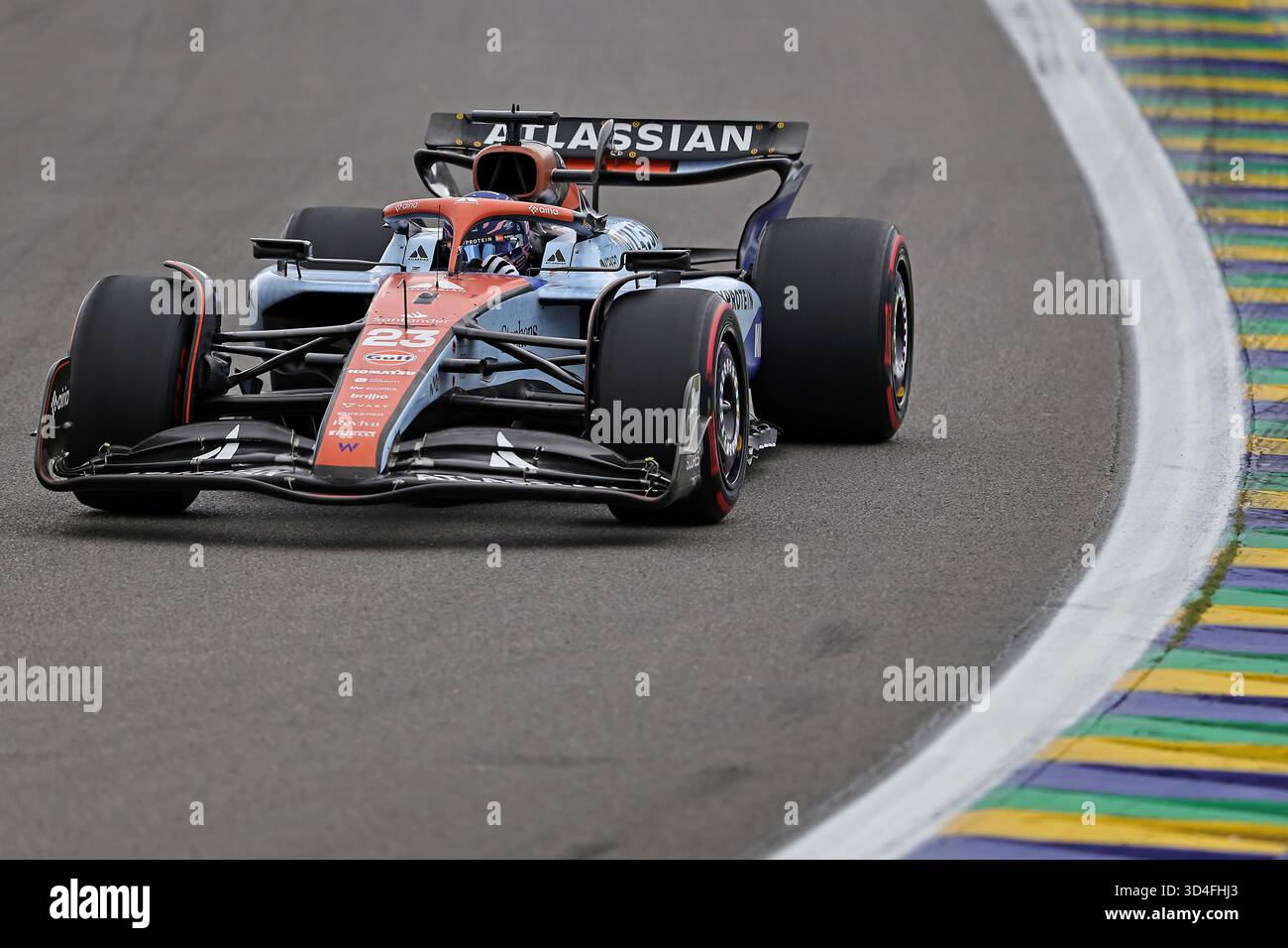 Sao Paulo, Brésil. 9 novembre 2025. Alexander Albon (THA) Atlassian Williams Racing FW47 Mercedes lors du Grand Prix F1 du Brésil à Autodromo Jose Carlos Pace le 09 novembre 2025 à Sao Paulo, Brésil. Photo : Heuler Andrey/DiaEsportivo/Alamy Live News crédit : DiaEsportivo/Alamy Live News Banque D'Images
