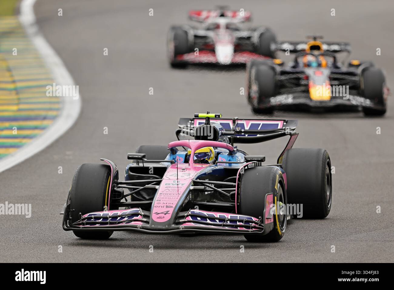 Sao Paulo, Brésil. 9 novembre 2025. Franco Colapinto (ARG) BWT Alpine F1 Team A525 Renault lors du Grand Prix de F1 du Brésil à Autodromo Jose Carlos Pace le 09 novembre 2025 à Sao Paulo, Brésil. Photo : Heuler Andrey/DiaEsportivo/Alamy Live News crédit : DiaEsportivo/Alamy Live News Banque D'Images