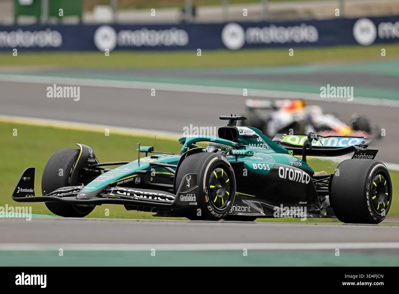 Sao Paulo, Brésil. 9 novembre 2025. Lance Stroll (CAN) Aston Martin Aramco AMR25 Mercedes lors du Grand Prix F1 du Brésil à Autodromo Jose Carlos Pace le 09 novembre 2025 à Sao Paulo, Brésil. Photo : Heuler Andrey/DiaEsportivo/Alamy Live News crédit : DiaEsportivo/Alamy Live News Banque D'Images