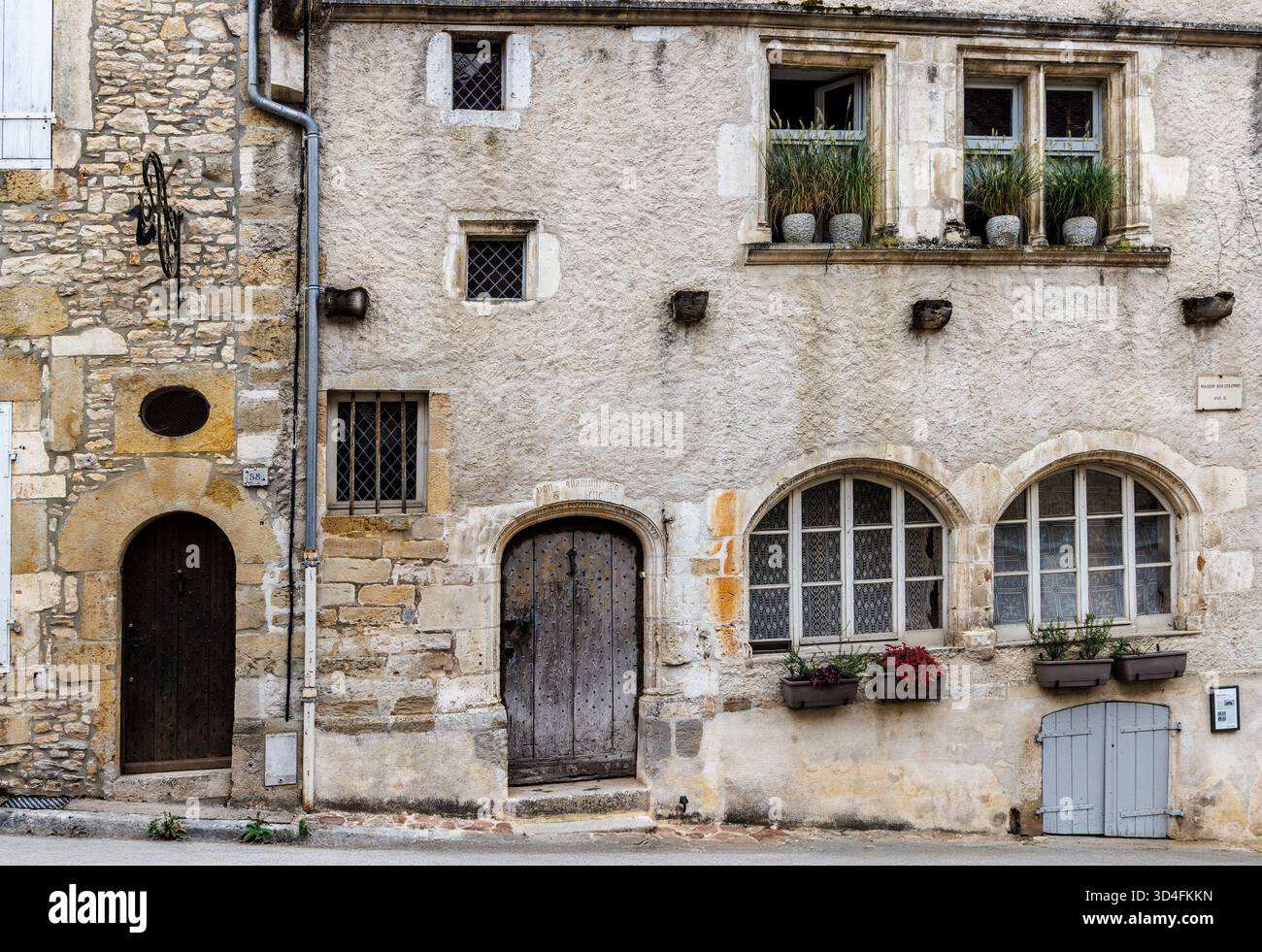 Maison ancienne à Vezelay, France Banque D'Images