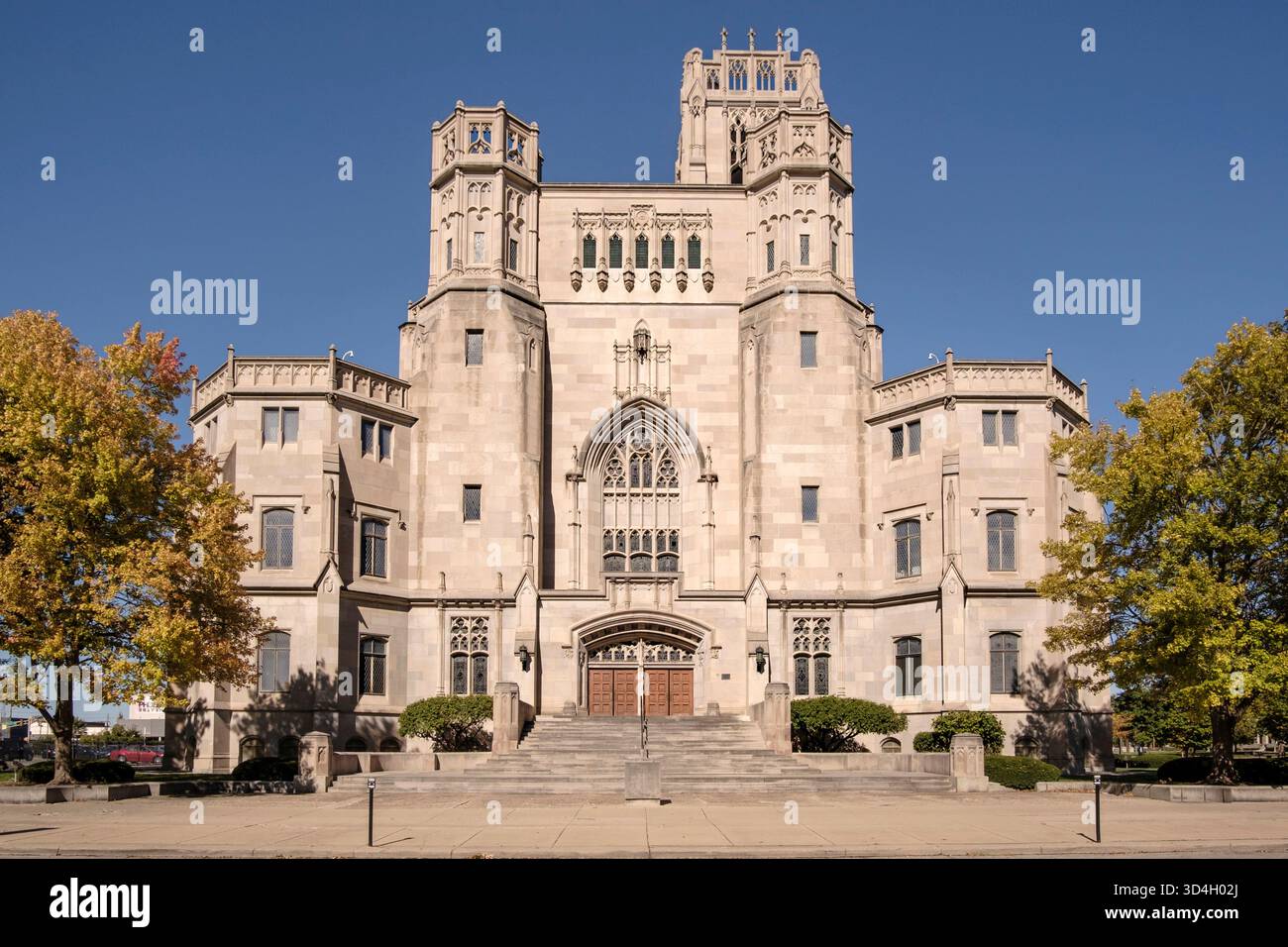 Scottish Rite Cathedral à Indianapolis, Indiana, vue extérieure Banque D'Images