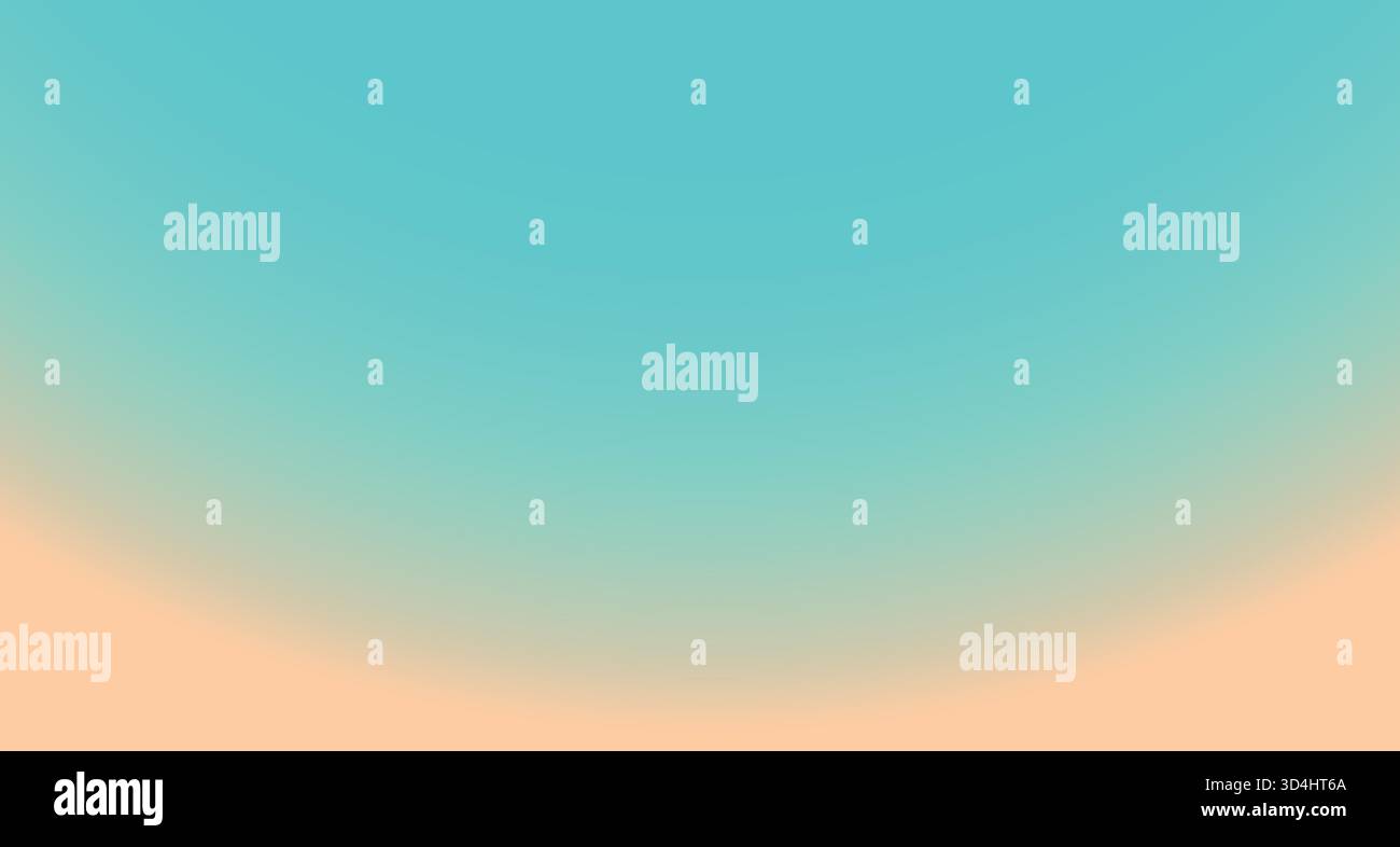 Fond abstrait avec dégradé de couleurs sarcelle à orange. Texture lisse et ronde avec des couleurs pastel floues Illustration de Vecteur