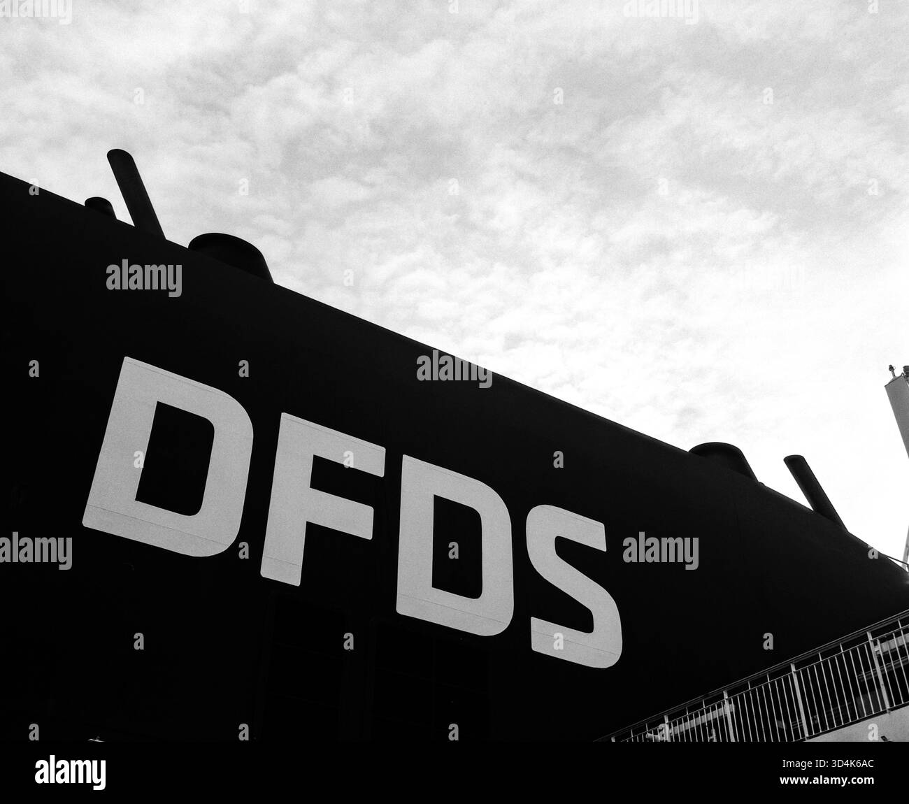 DFDS Ferry entre Calais et Douvres. Banque D'Images