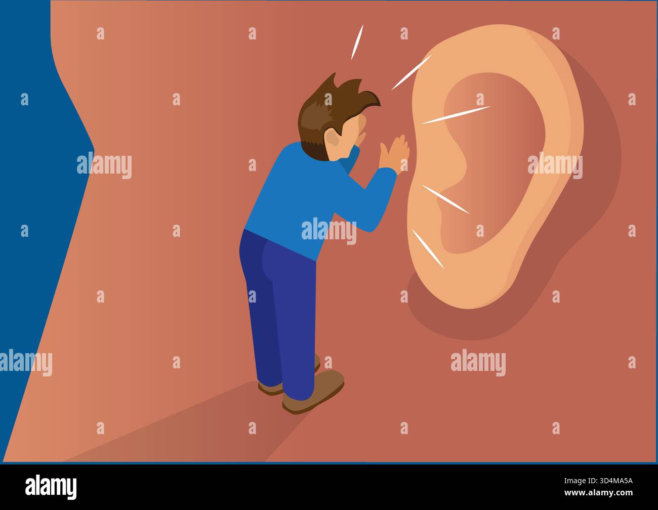 les mauvais suiveurs signalent souvent au leader avec de fausses déclarations ou calomnient les autres suiveurs pour vous faire paraître précieux Illustration de Vecteur