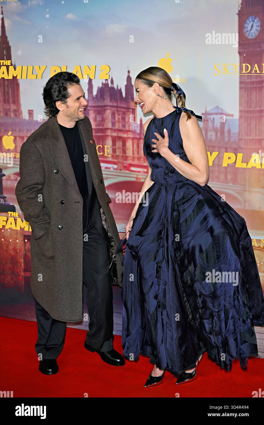 Londres, Royaume-Uni. 11 novembre 2025. Kit Harington, Michelle Monaghan à la première mondiale Family Plan 2, Londres, Royaume-Uni. (Photo de 李世惠/Voir Li/Picture Capital) crédit : Voir Li/Picture Capital/Alamy Live News Banque D'Images