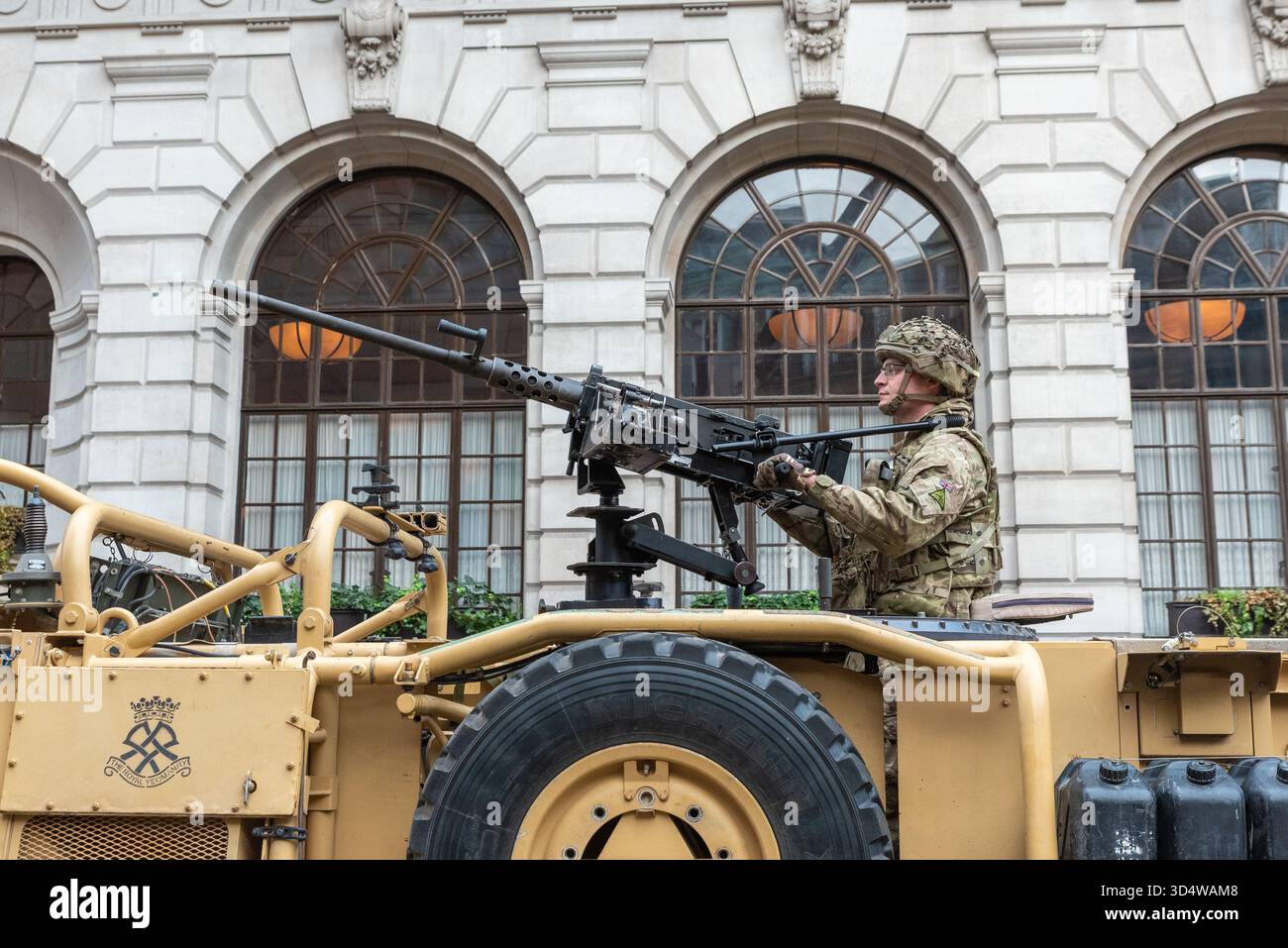 Lady Mayor's Show procession, ville de Londres, Royaume-Uni. Événement historique traditionnel pour Lord ou Lady Mayor de Londres. Royal Yeomanry, réserve de l'armée britannique Banque D'Images