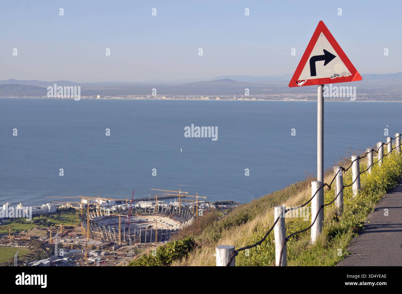 Blick vom signal Hill auf die Baustelle des African Renaissance Stadion Blick vom signal Hill auf die Baustelle des Afri Blick vom signal Hill auf die Banque D'Images