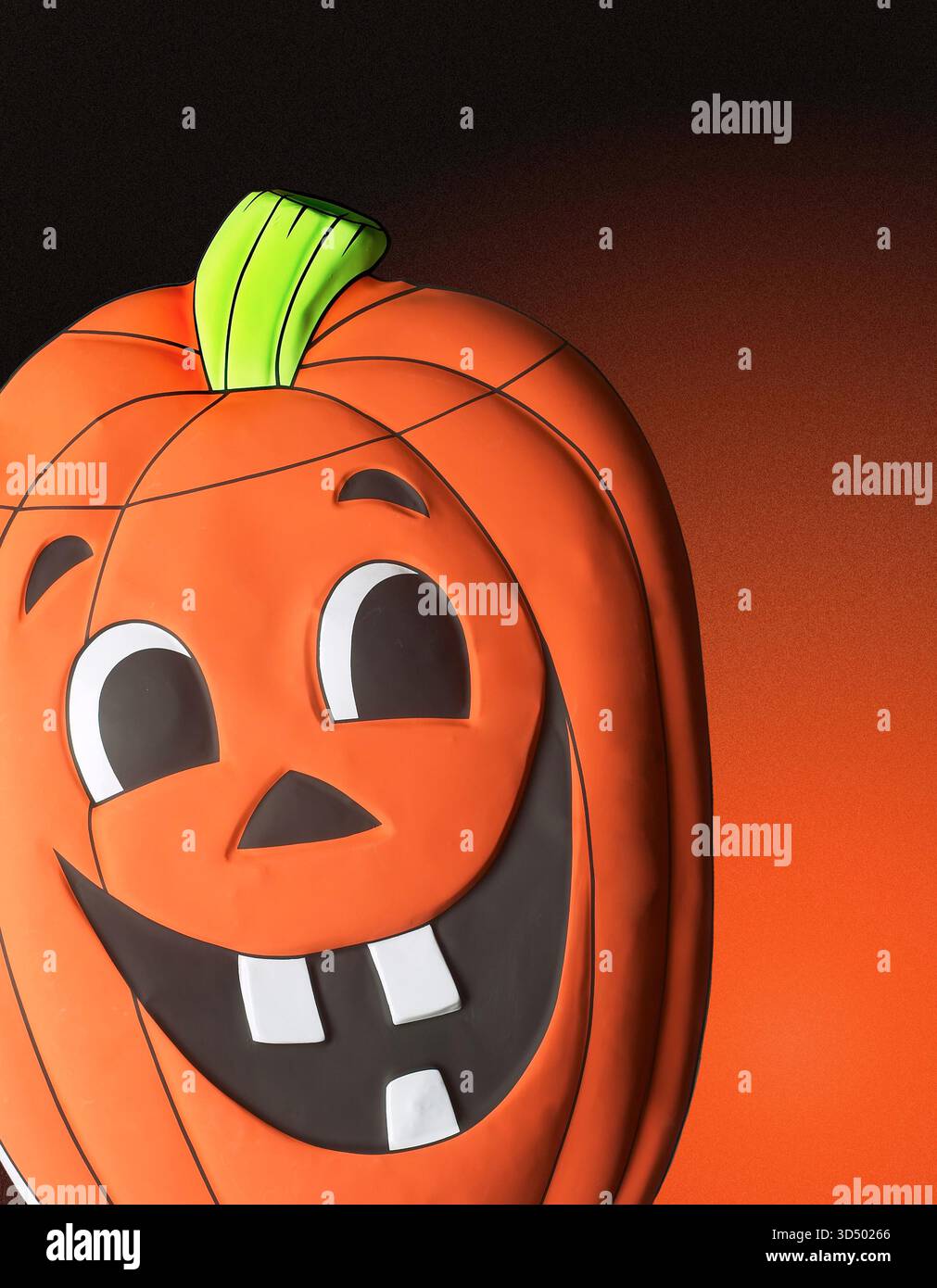 Sourire heureux Happy Silly citrouille décoration d'Halloween Banque D'Images