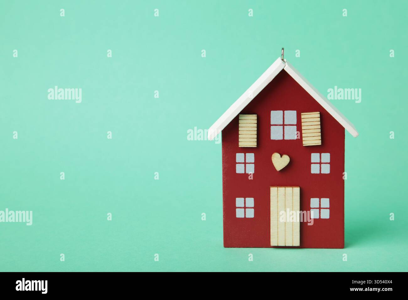 Maison en bois modèle, maison de jouet, premier projet de maison et prêt de maison et logement Banque D'Images