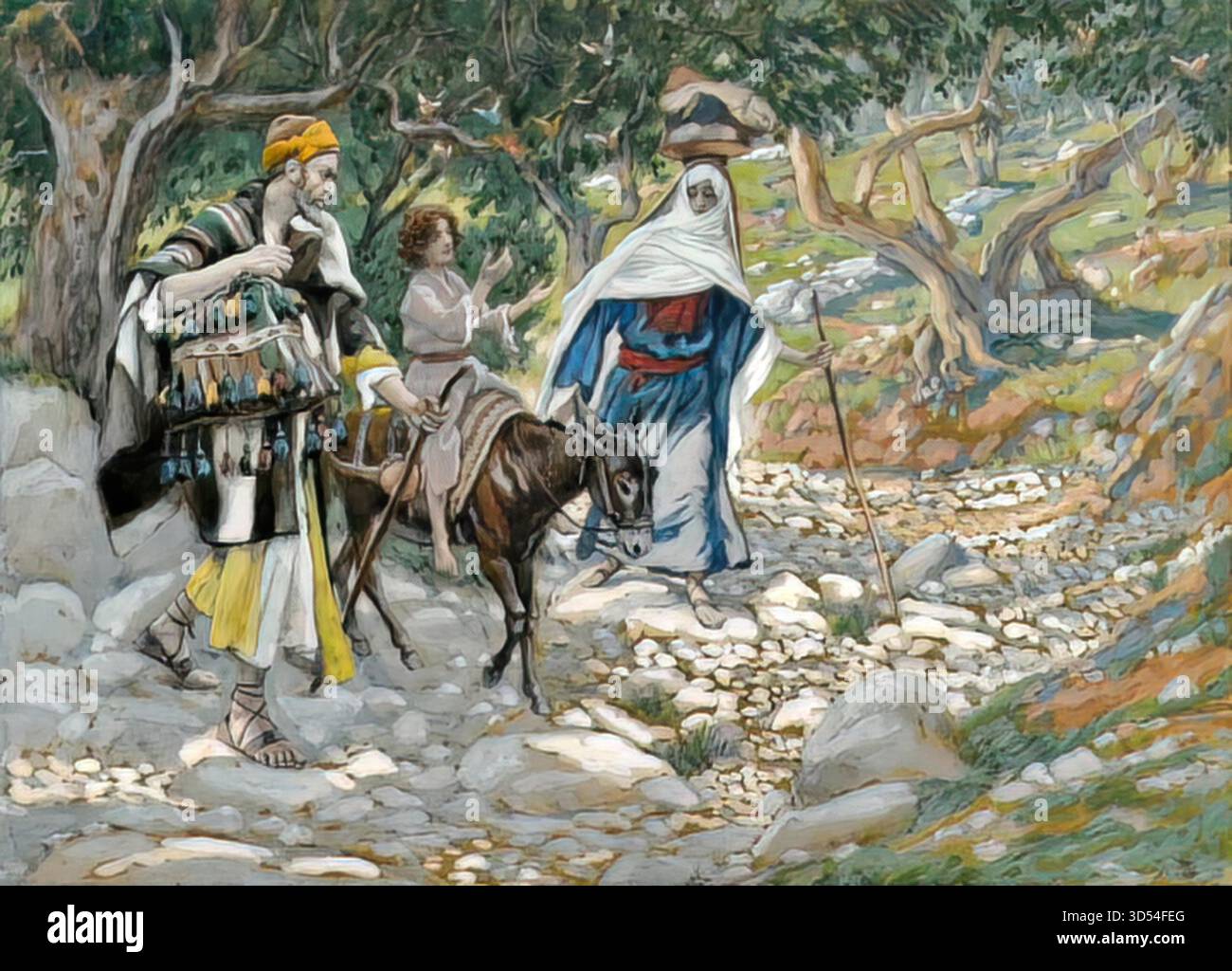 Le retour d'Egypte (retour d'Egypte) par James Tissot Illustration de Vecteur