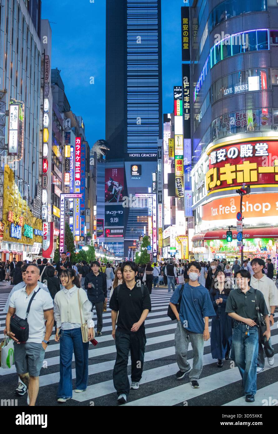District de Kabukicho. Shinjuku, Tokyo. Japon Banque D'Images