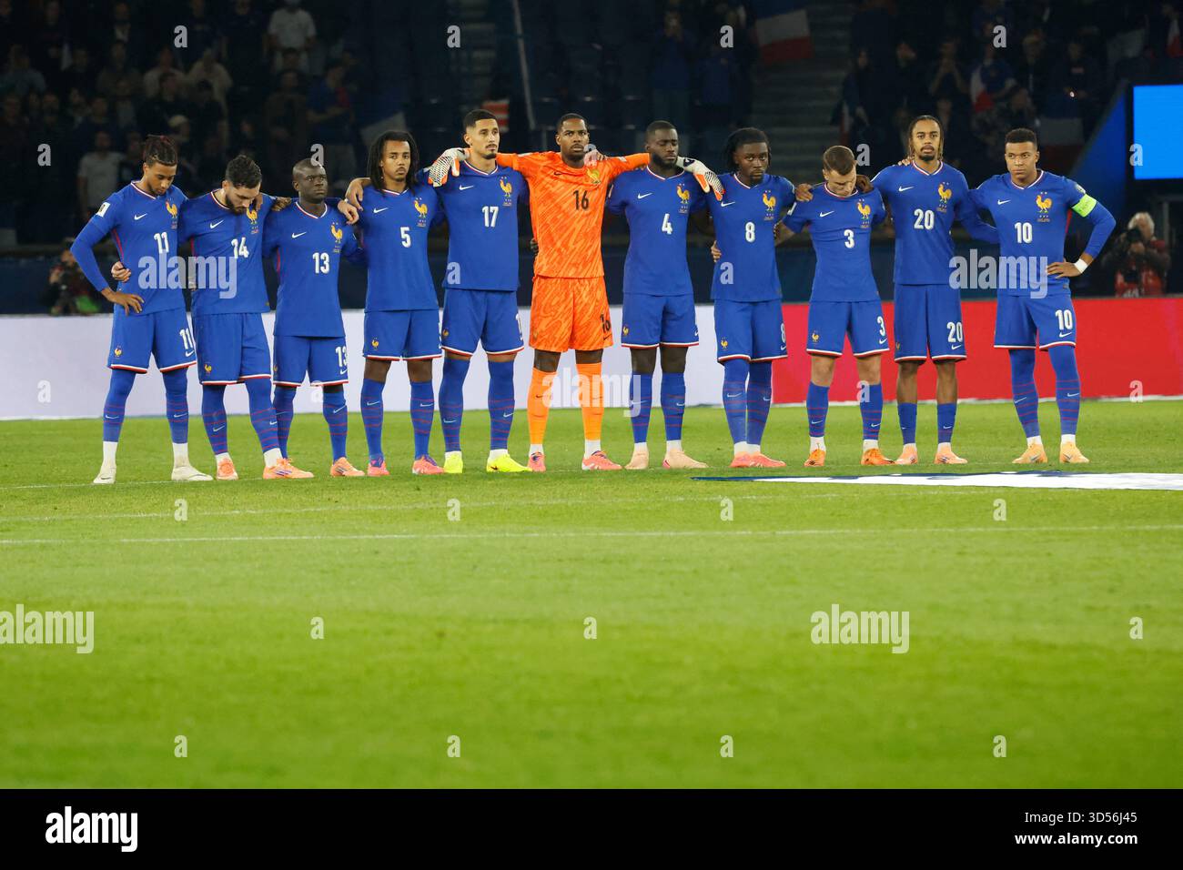 Paris, France. 13 novembre 2025. L'équipe de France lors du match de qualification de la Coupe du monde de football 2026, France vs Ukraine au stade du Parc des Princes, Paris, France le 13 novembre 2025. Photo de Henri Szwarc/ABACAPRESS.COM crédit : Abaca Press/Alamy Live News Banque D'Images