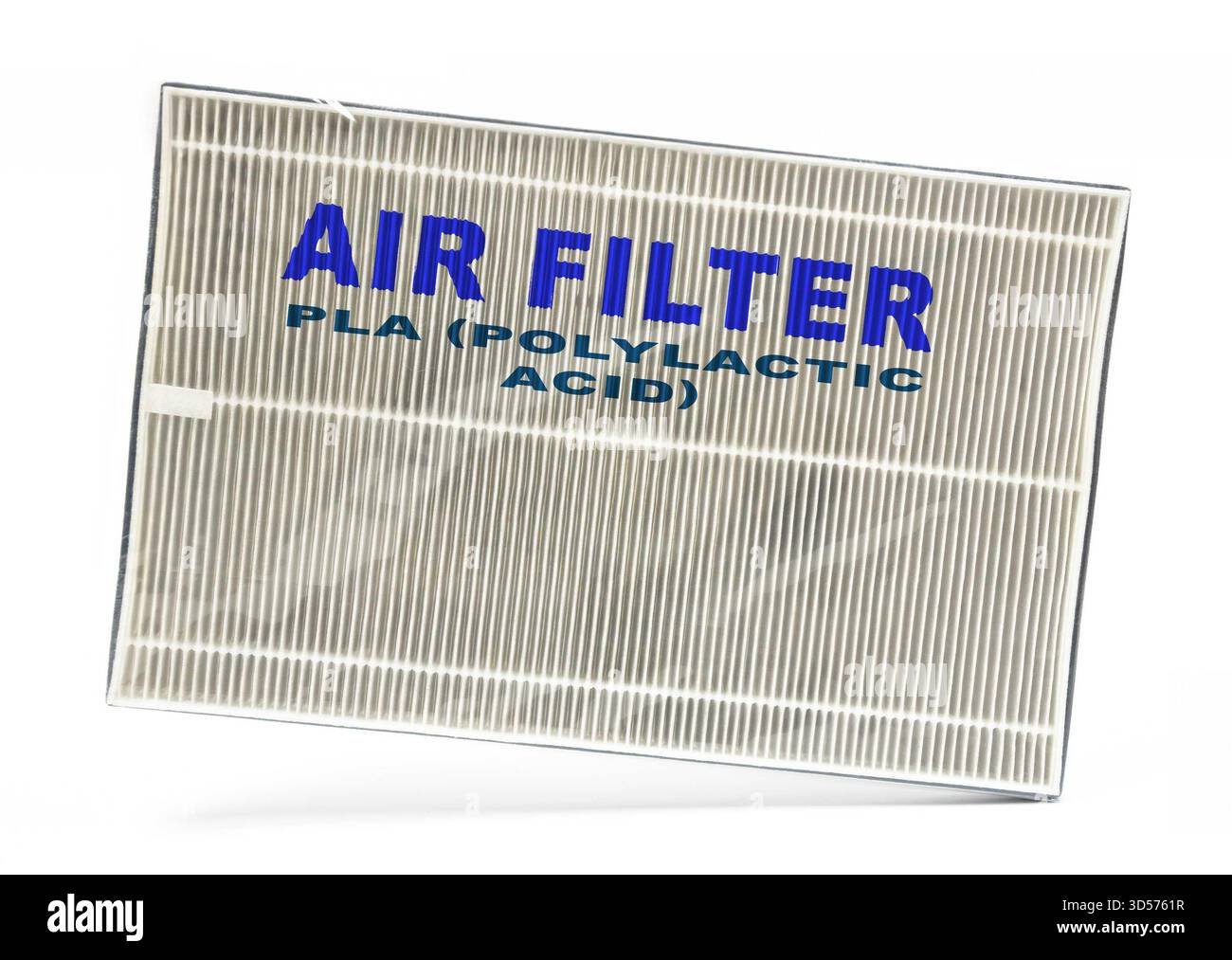 PLA (acide polylactique) polymère biodégradable pour des filtres écologiques. Banque D'Images