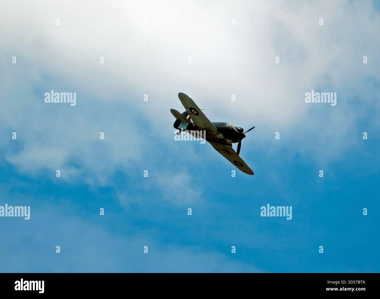A Replica, Commonwealth Aircraft Corporation CA-13 Boomerang, effectuant une exposition volante, au spectacle aérien de la bataille d'Angleterre, IWM Duxford, 2025 Banque D'Images