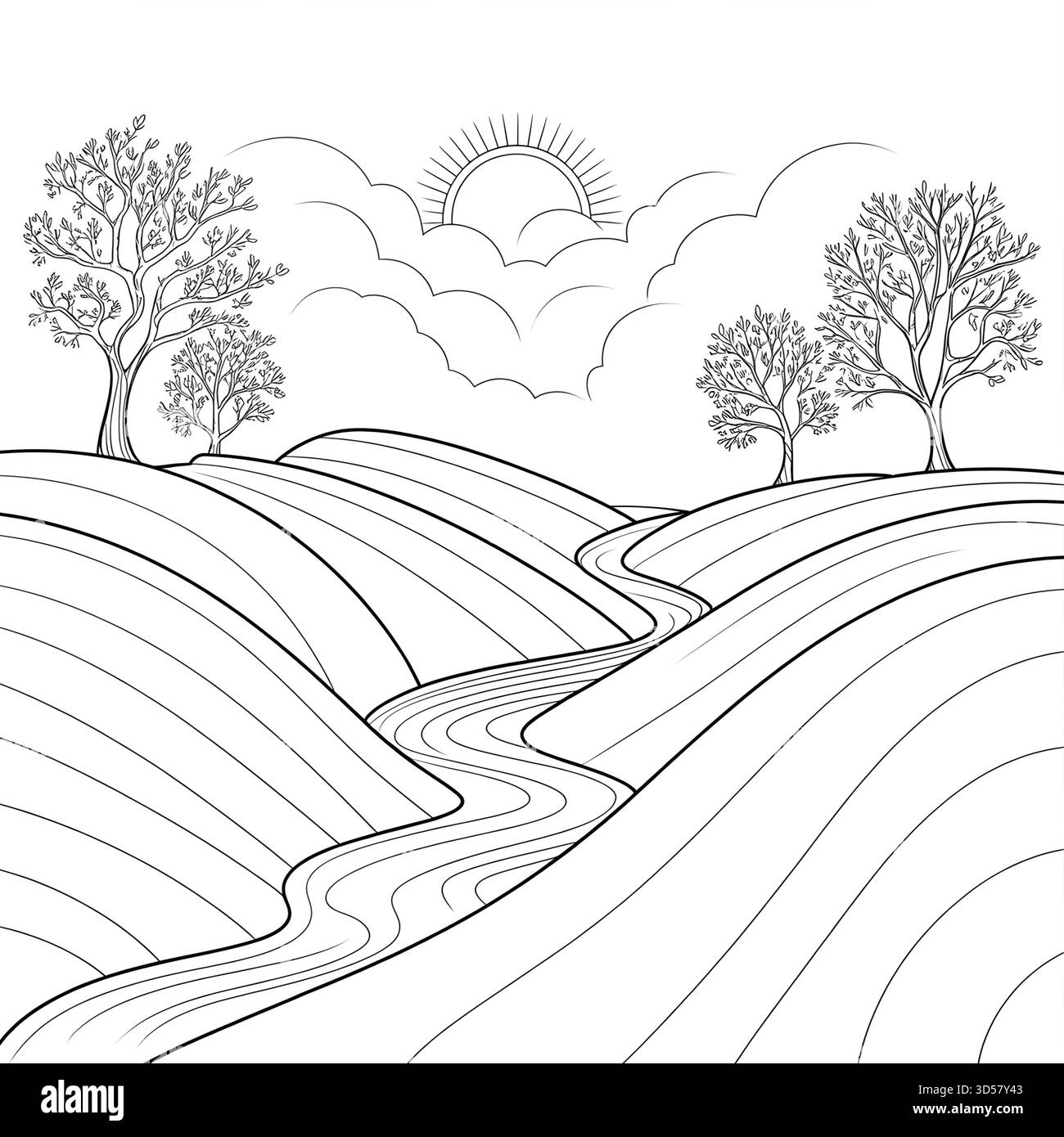 Bel environnement Illustration de Vecteur