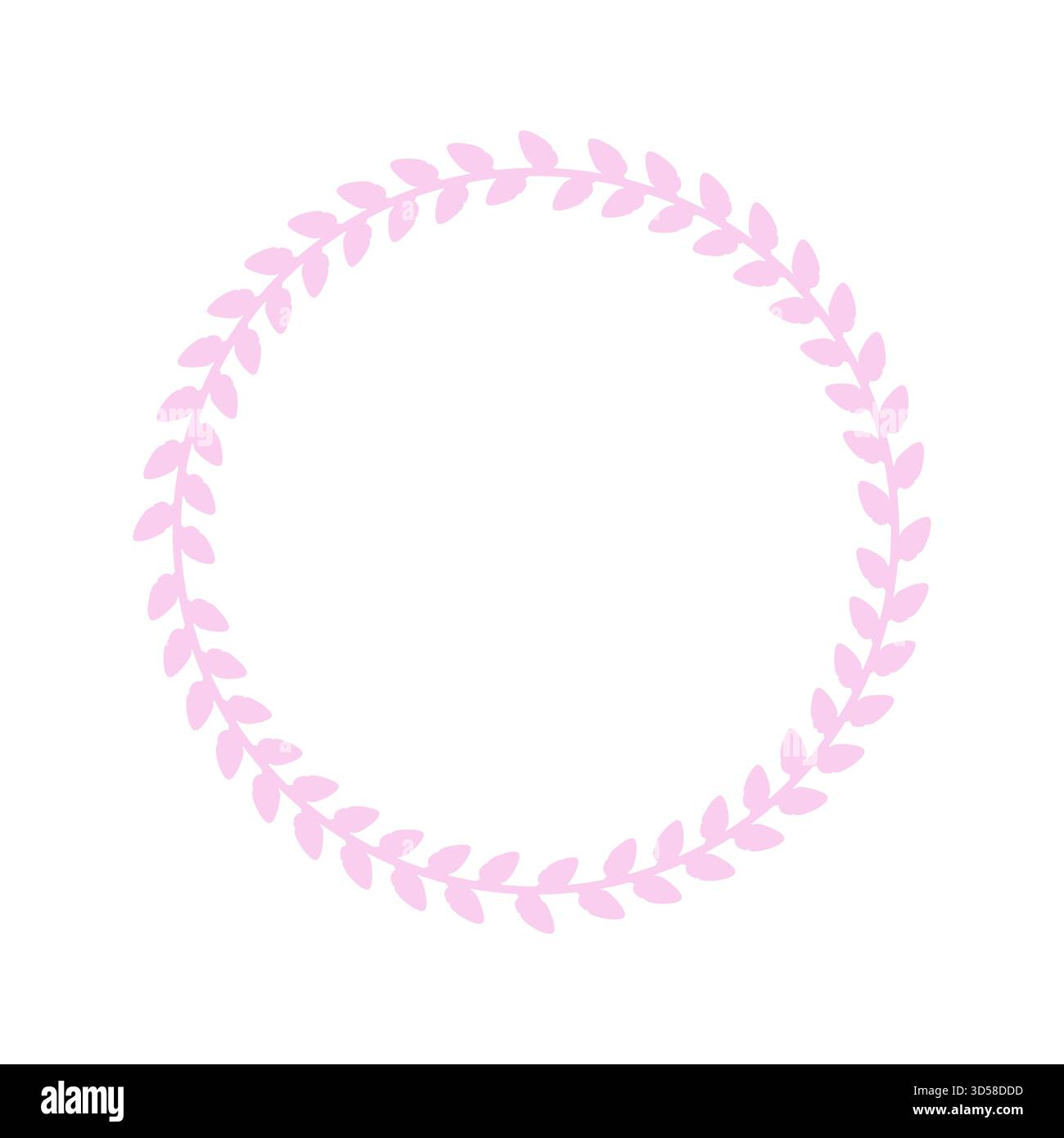 Cadre de cercle de Pâques, couronne avec branches. Illustration vectorielle. Illustration de Vecteur