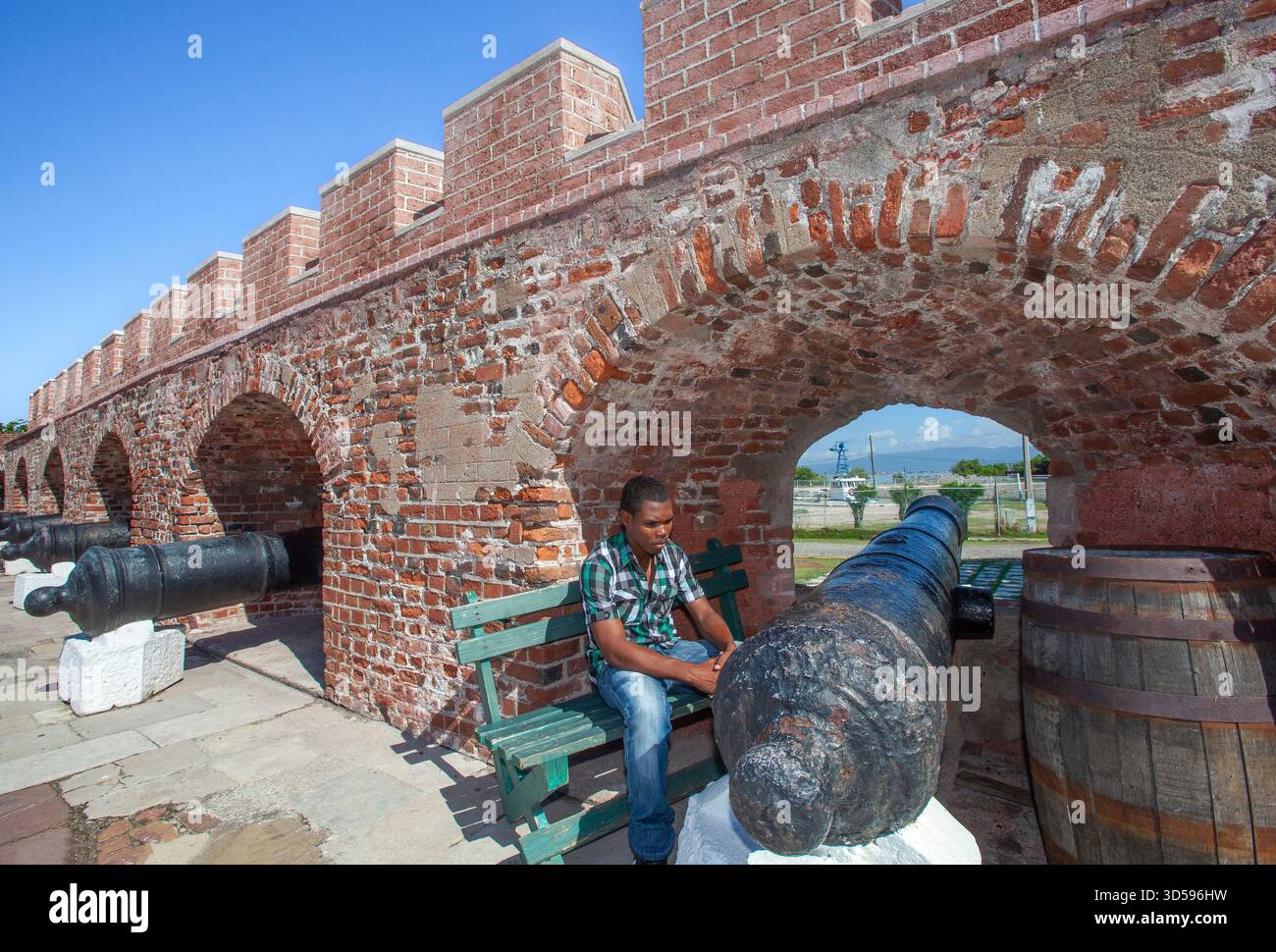 Jamaïque, Fort Charles est situé dans la petite ville de Port Royal en mai 1655, les Anglais ont pris le contrôle de l'île, et ont commencé la construction de la Banque D'Images
