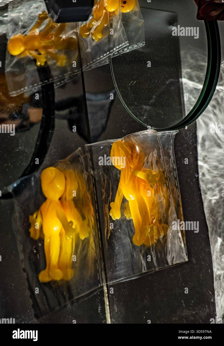 Scène artistique sur une surface très brillante Banque D'Images