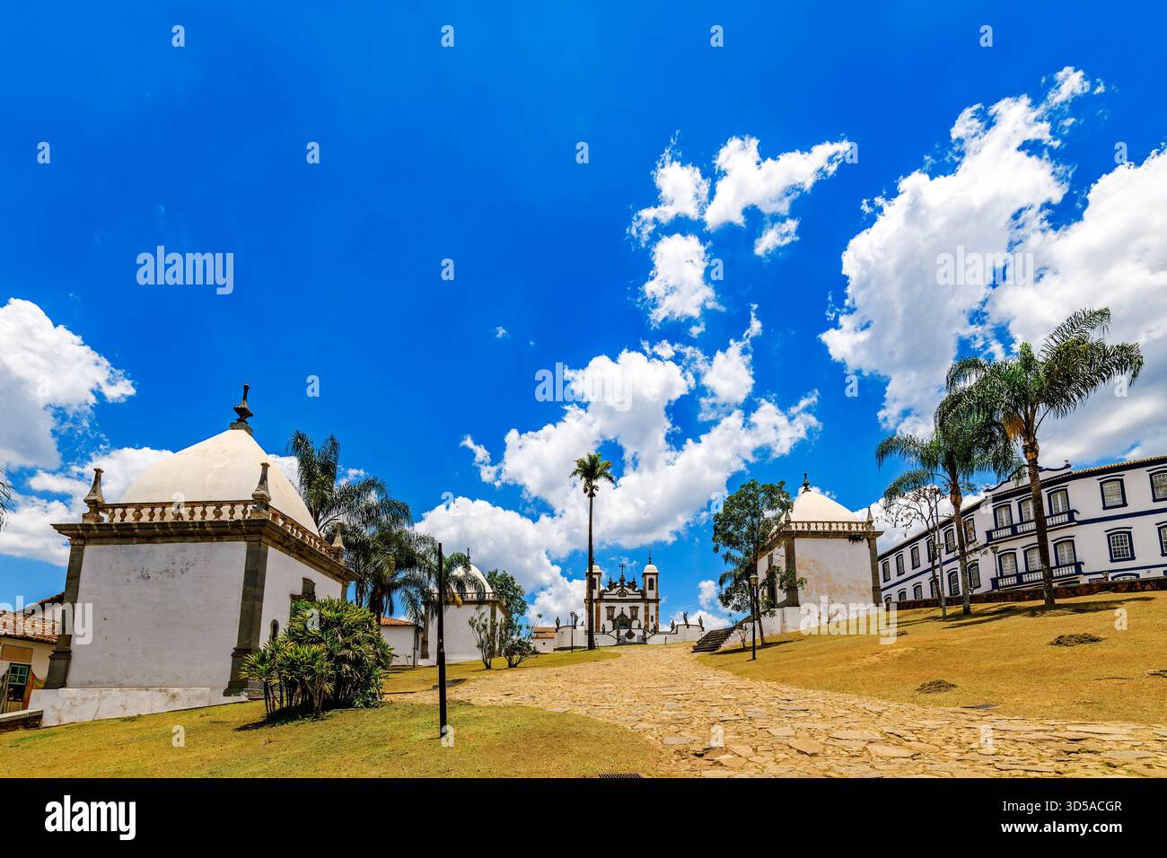 Sanctuaire de Bom Jesus de Matosinhos dans la ville de Congonhas dans le Minas Gerais Banque D'Images