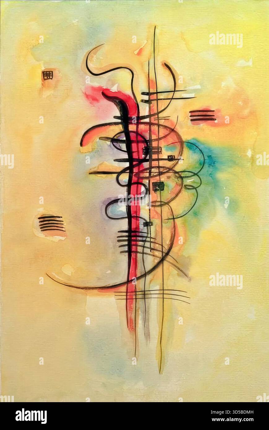 Aquarell Nr. 326, 1923 par Wassily Kandinsky Illustration de Vecteur