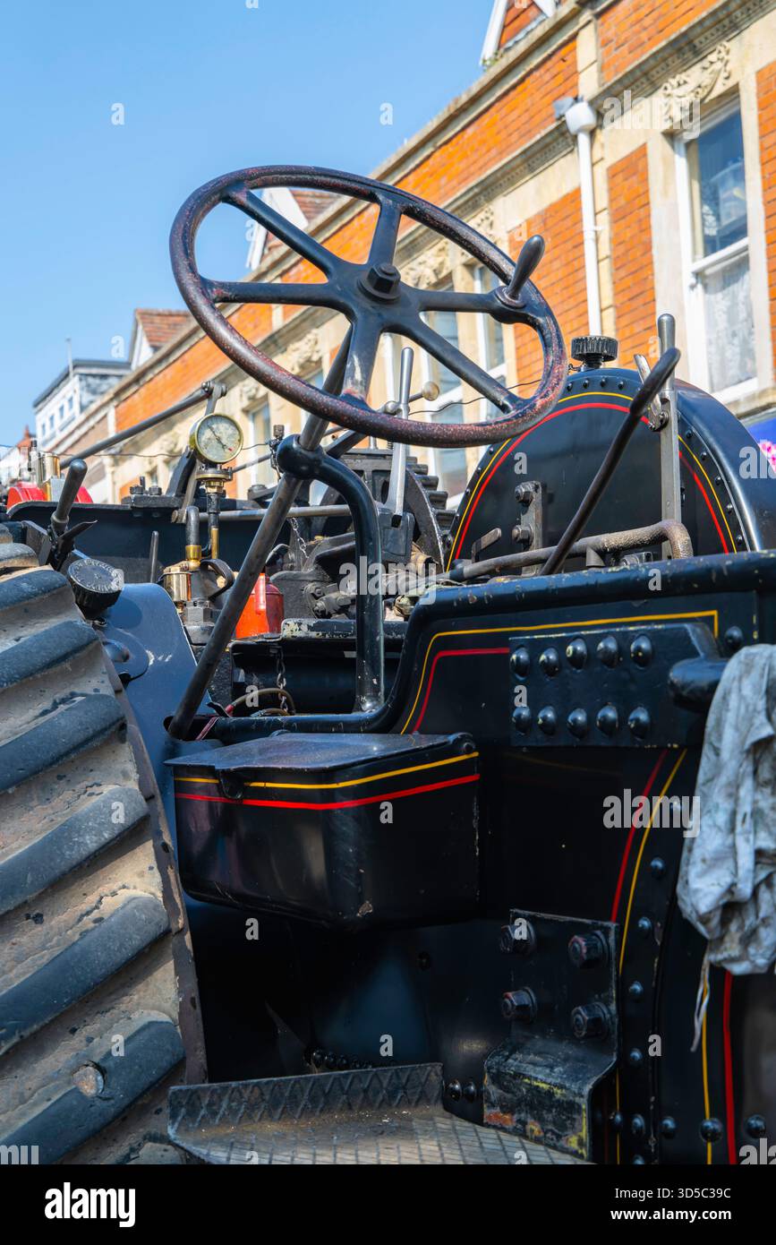 Moteur de traction à vapeur Banque D'Images