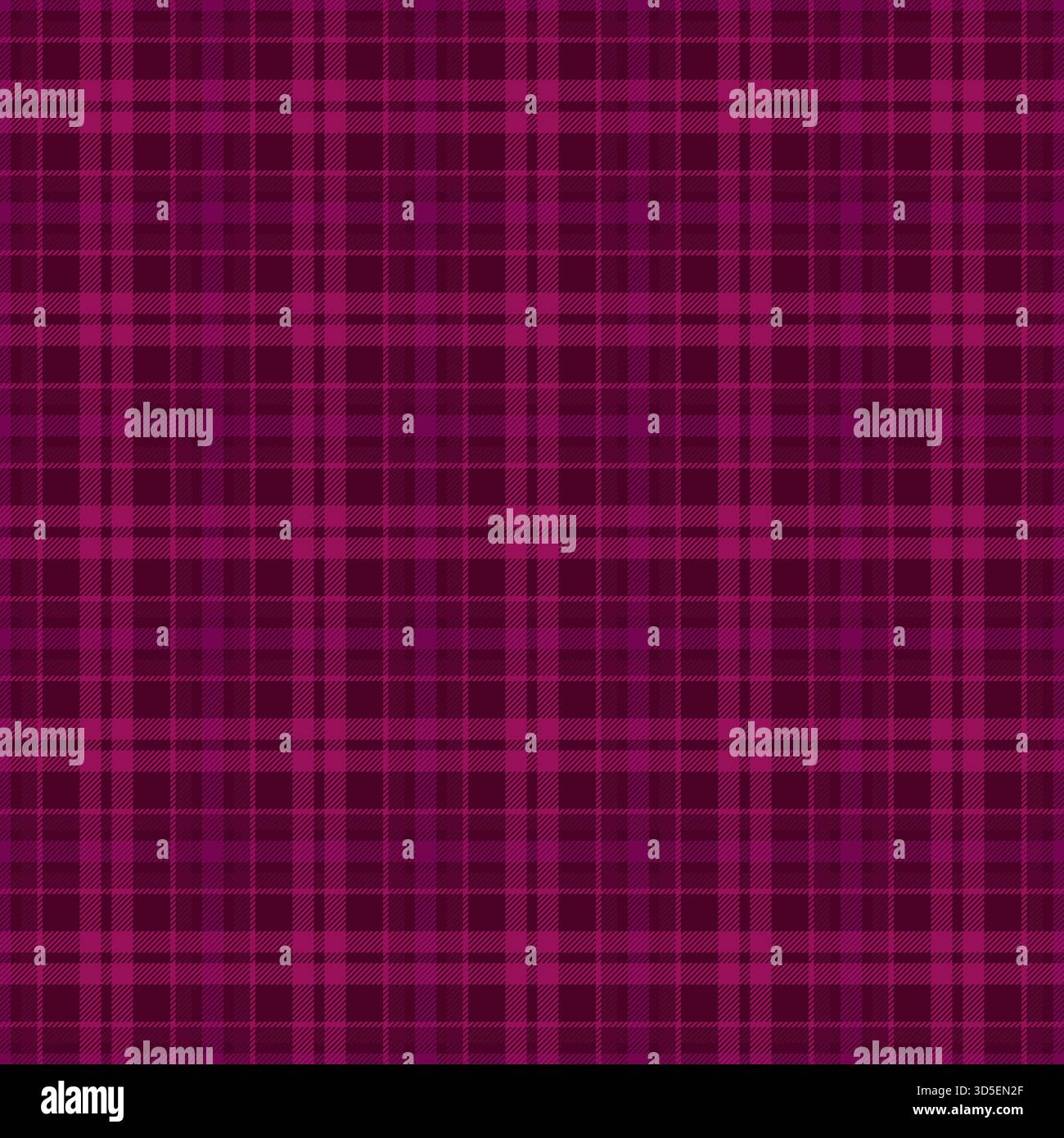 Fond de vecteur de tissu de novembre, textile de texture sans couture de tuile. Motif tartan à carreaux de forme plaid dans une palette de couleurs rose et sombre. Illustration de Vecteur