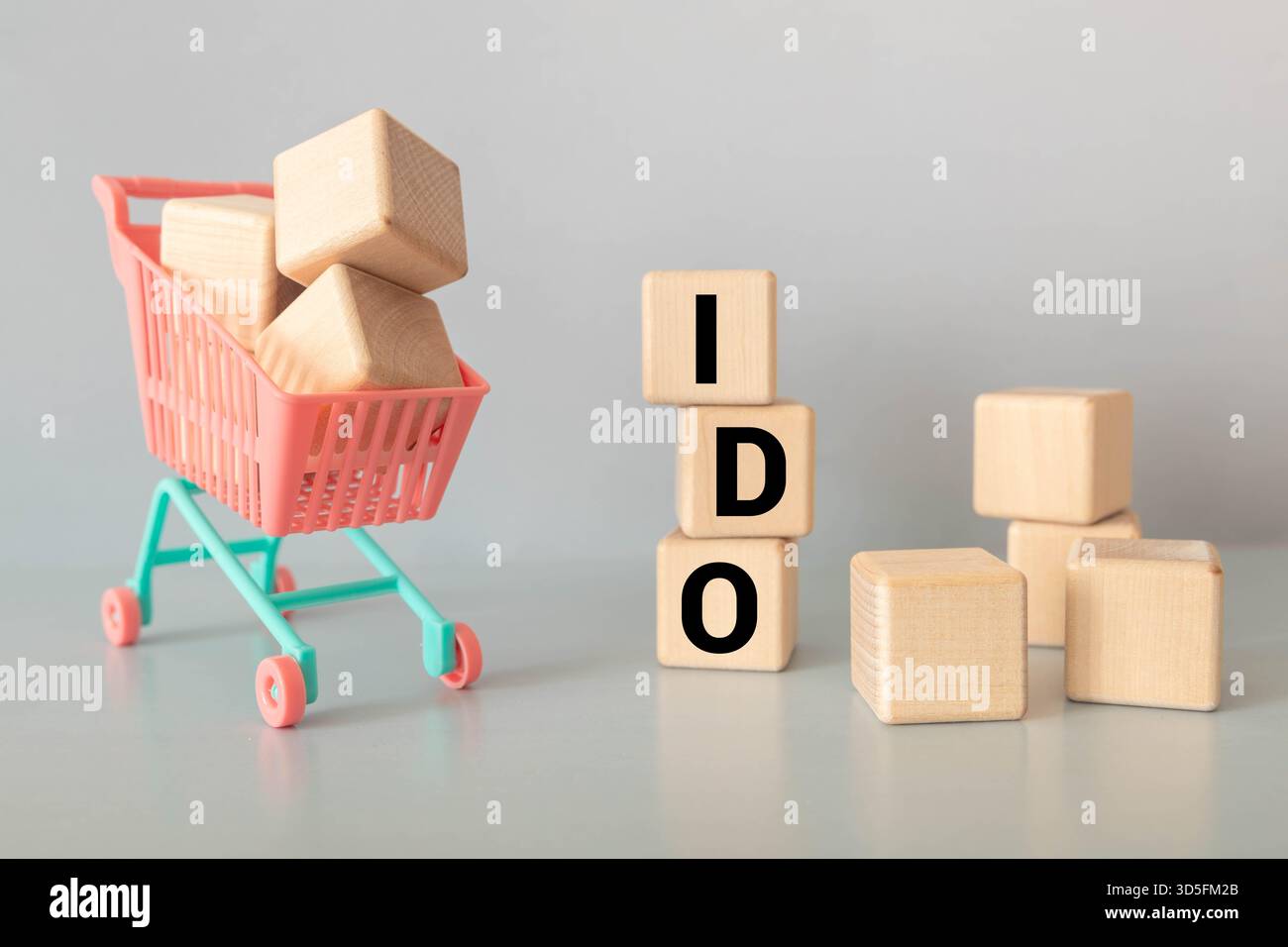 Langage Word Ido imprimé sur une macro de papier blanc Banque D'Images