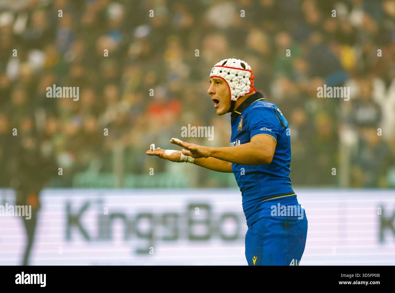 Turin, Italie. 15 novembre 2025. Juan Ignacio BREX, Italien, lors du match de rugby Autumn Nations Series 2025 opposant l'Italie à l'Afrique du Sud au stade Allianz le 15 novembre 2025 à Turin, Italie. Crédit : Nderim Kaceli/Alamy Live News Banque D'Images