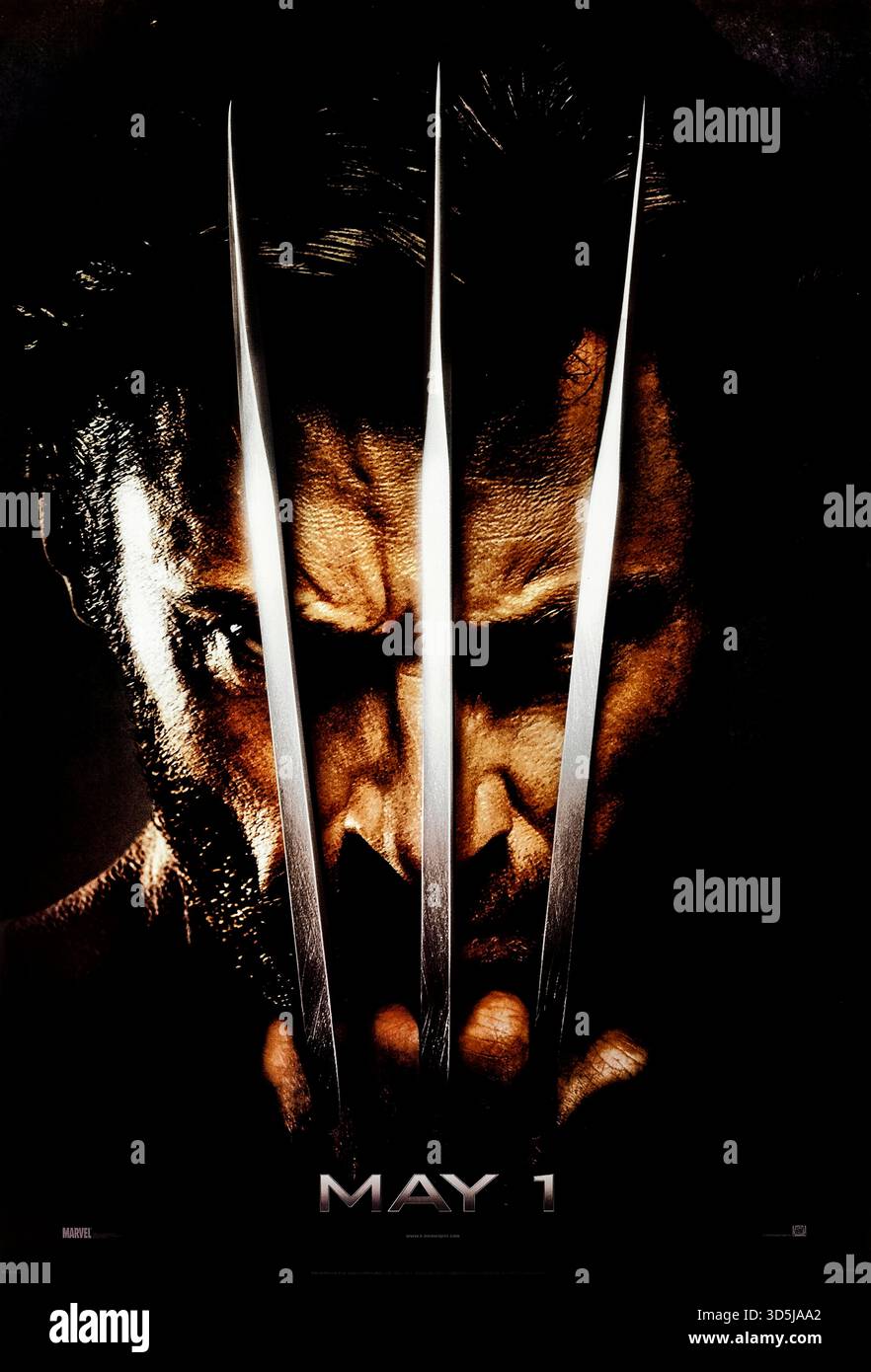 X-Men Origins : Wolverine (2009) réalisé par Gavin Hood avec Hugh Jackman, Liev Schreiber et Danny Huston. Wolverine cherche à se venger de Victor Creed tout en découvrant les secrets de son passé dans le programme Weapon X. Photographie d'une affiche originale US Advance de 2009 À USAGE ÉDITORIAL EXCLUSIF. Crédit : BFA / 20th Century Fox Banque D'Images