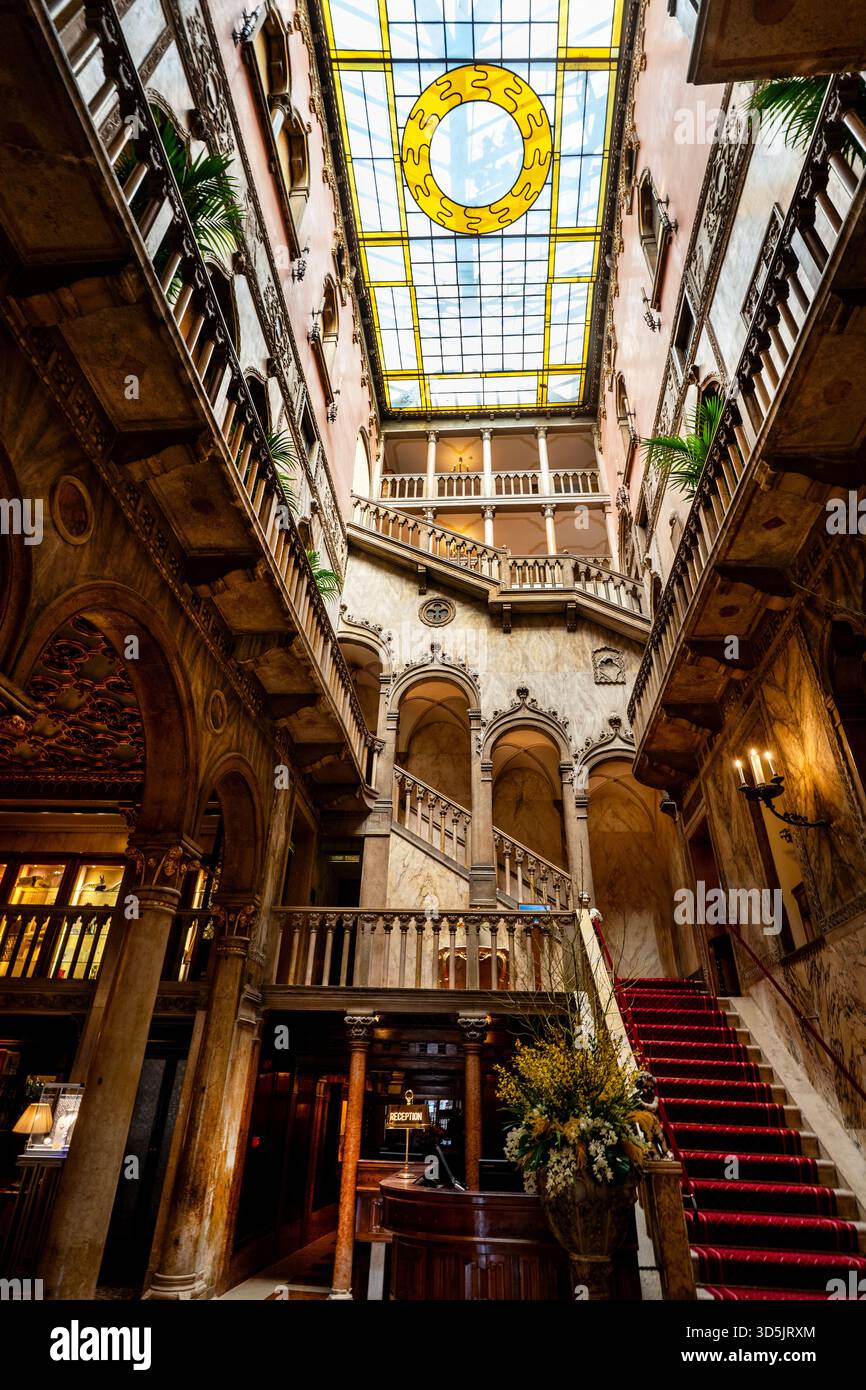 Gothique Hôtel Danieli à Venise, Italie, Banque D'Images